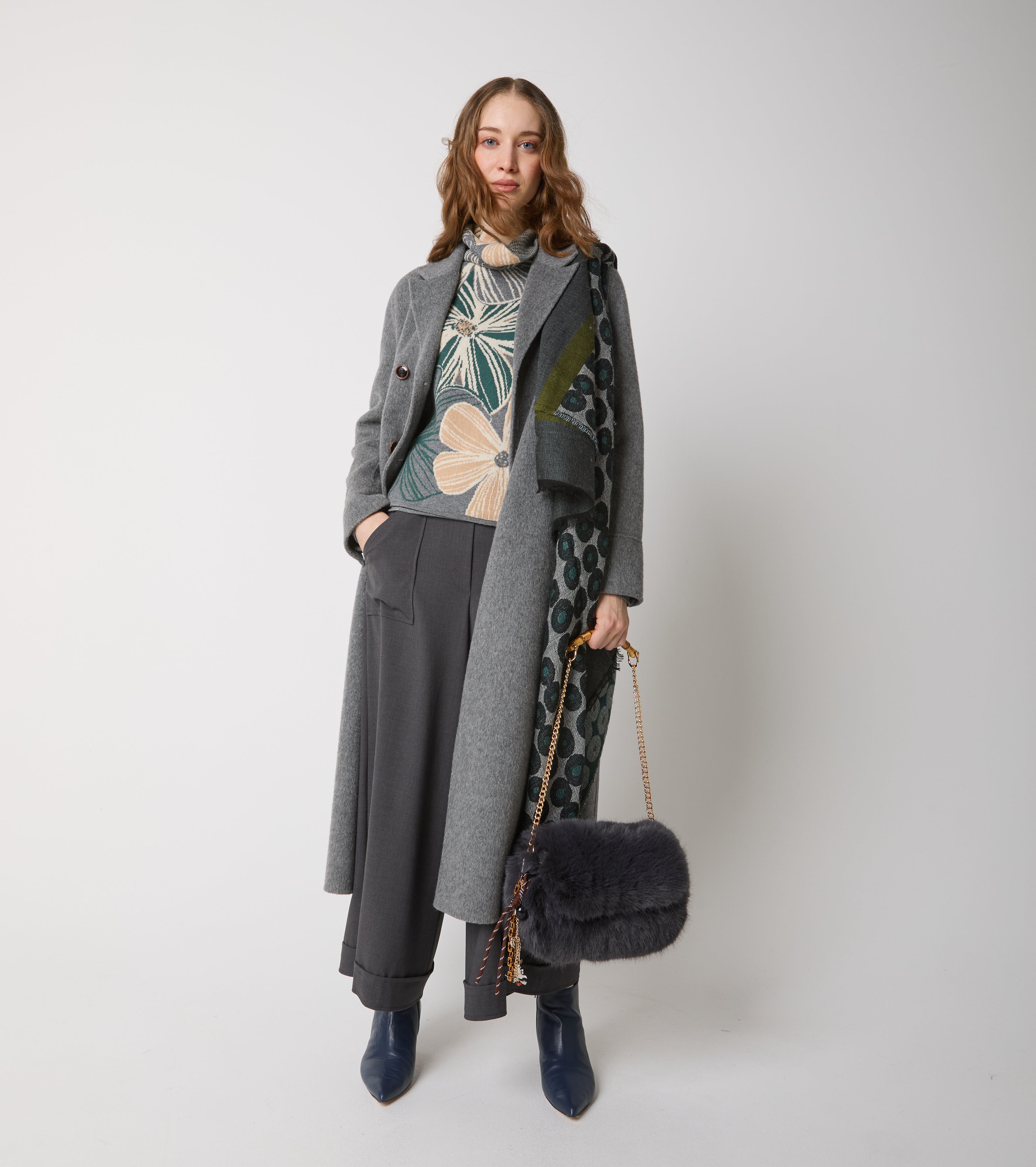 Pantaloni a palazzo in jersey stretch