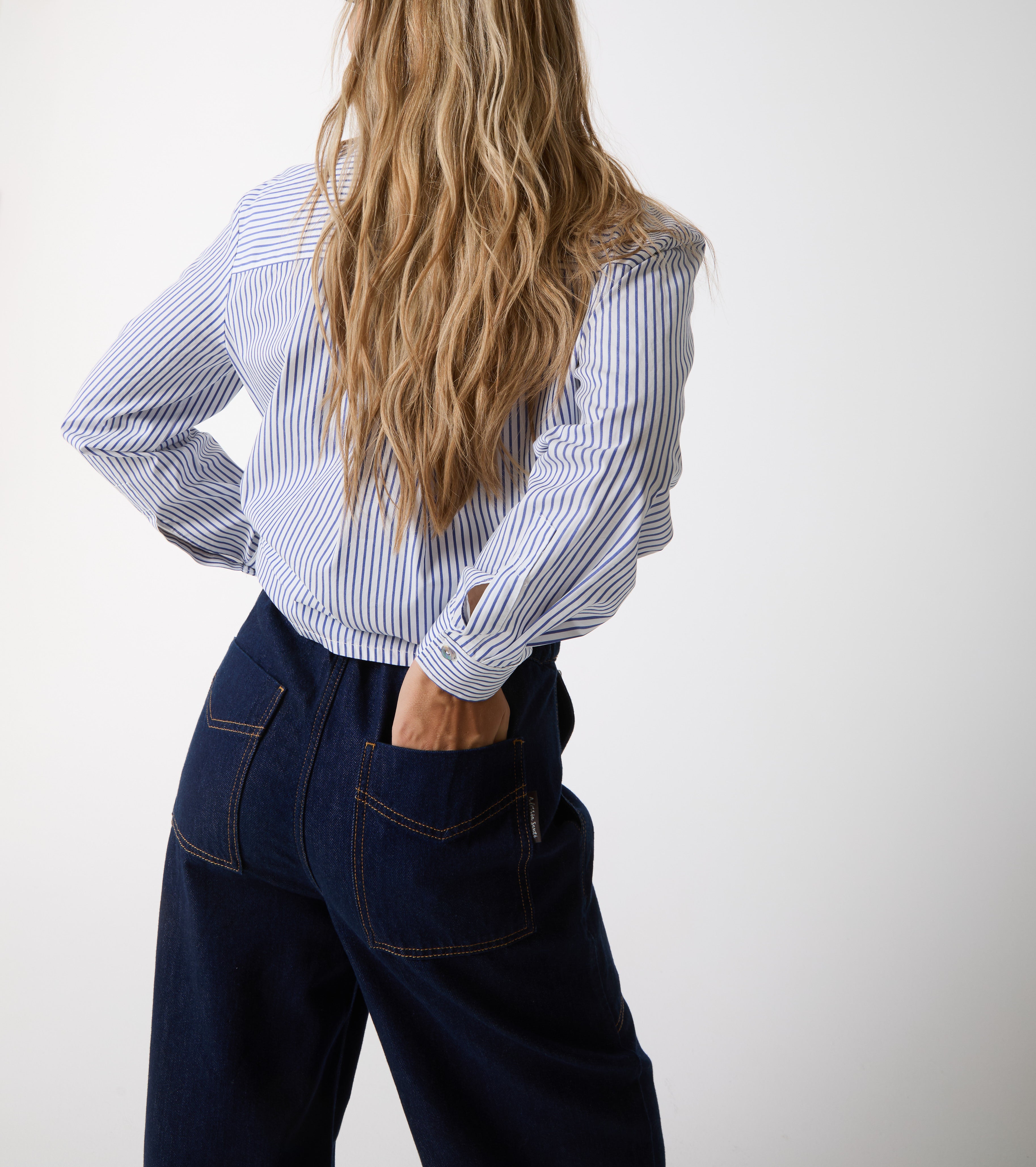 Jeans cropped in cotone