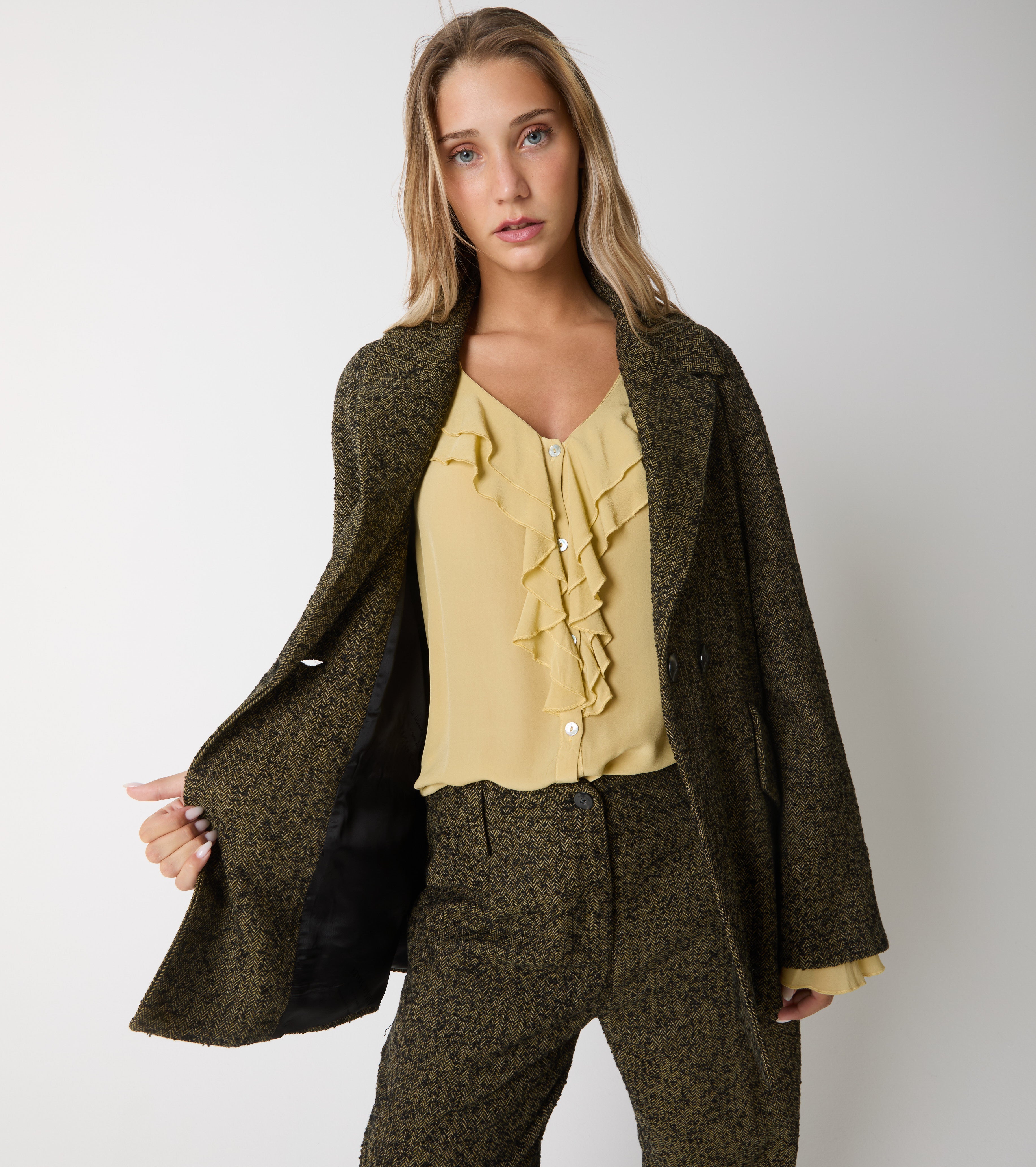 Chevron cotton jacket