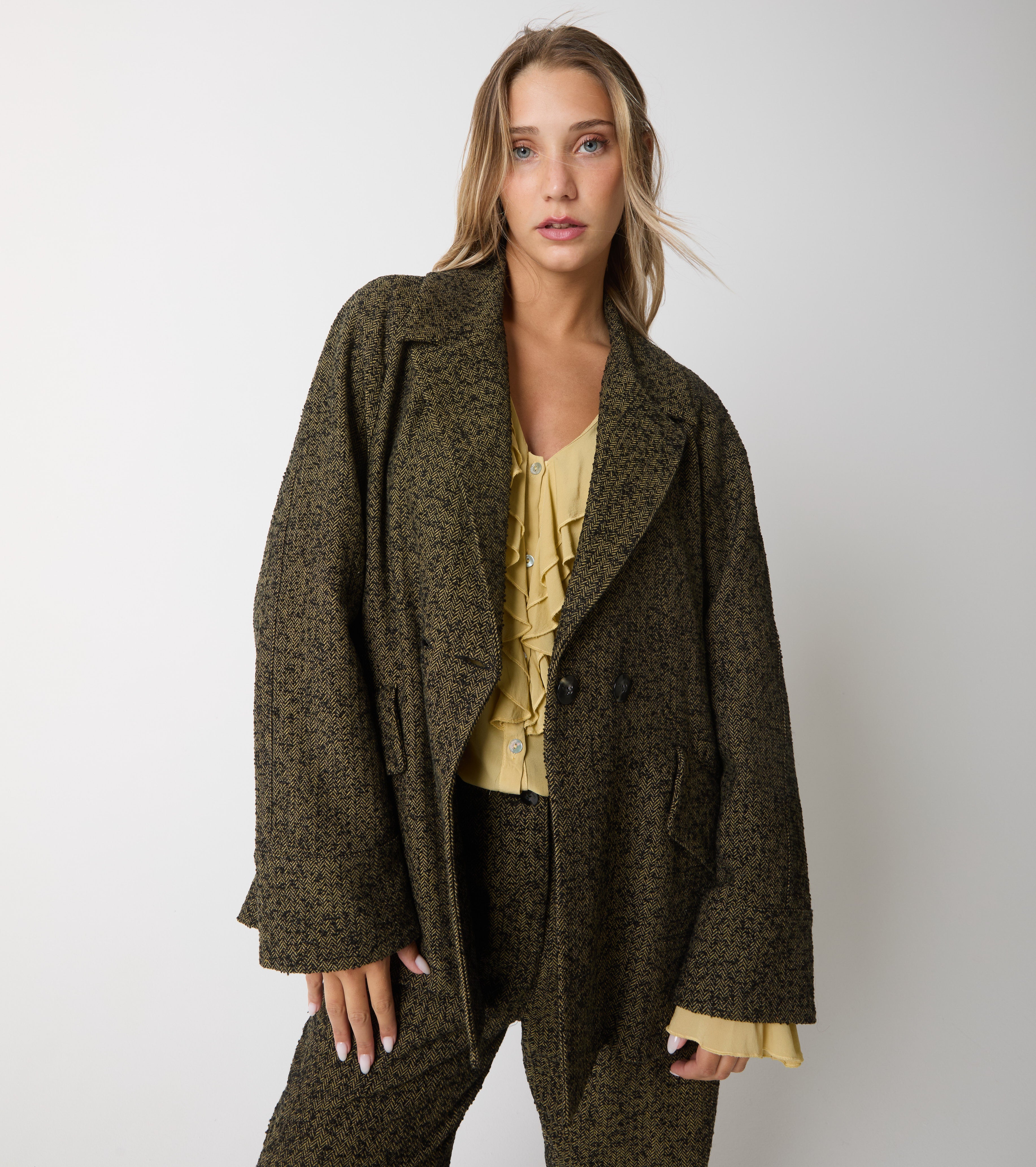 Chevron cotton jacket