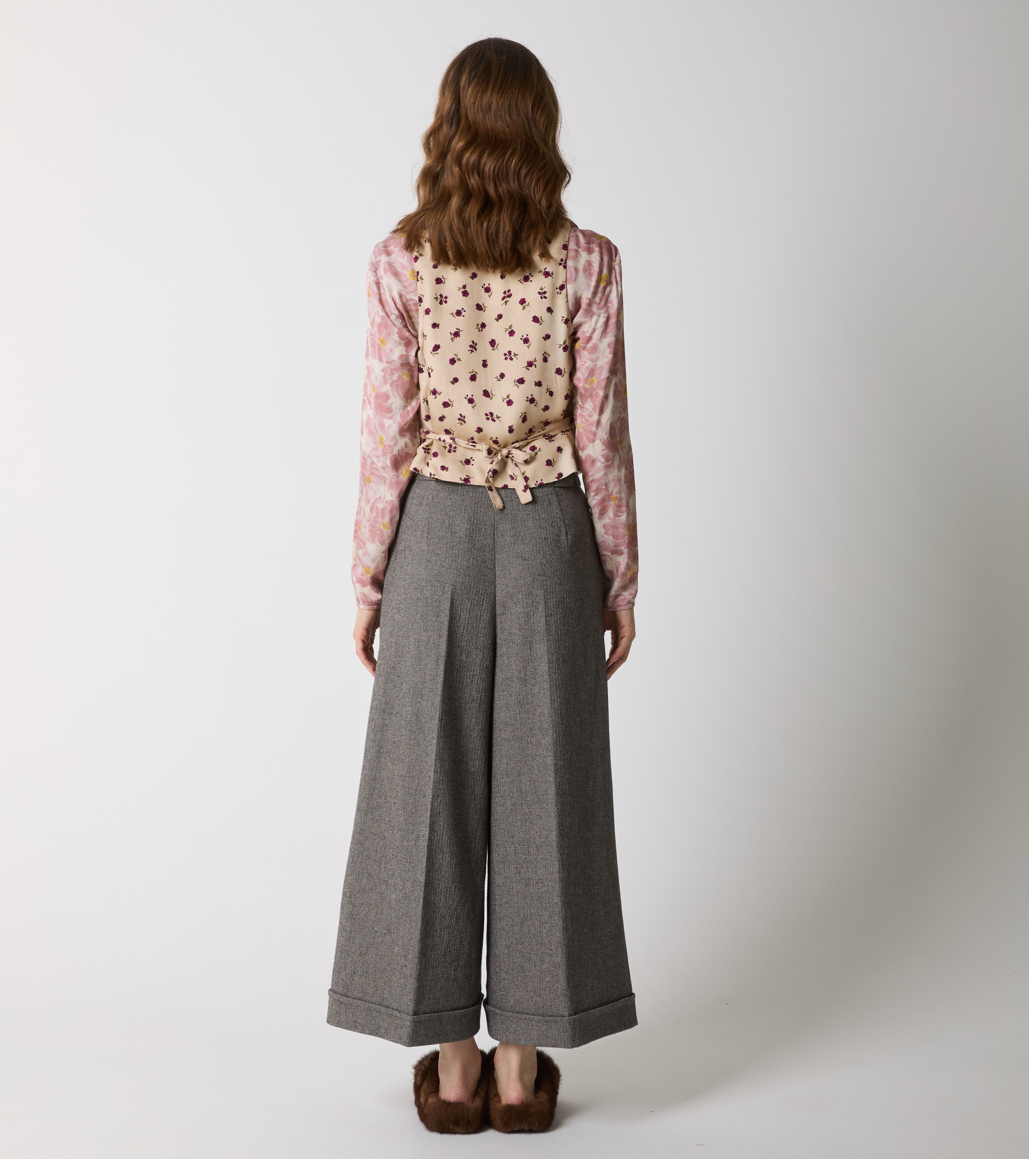 Gilet in cotone con scollo a V