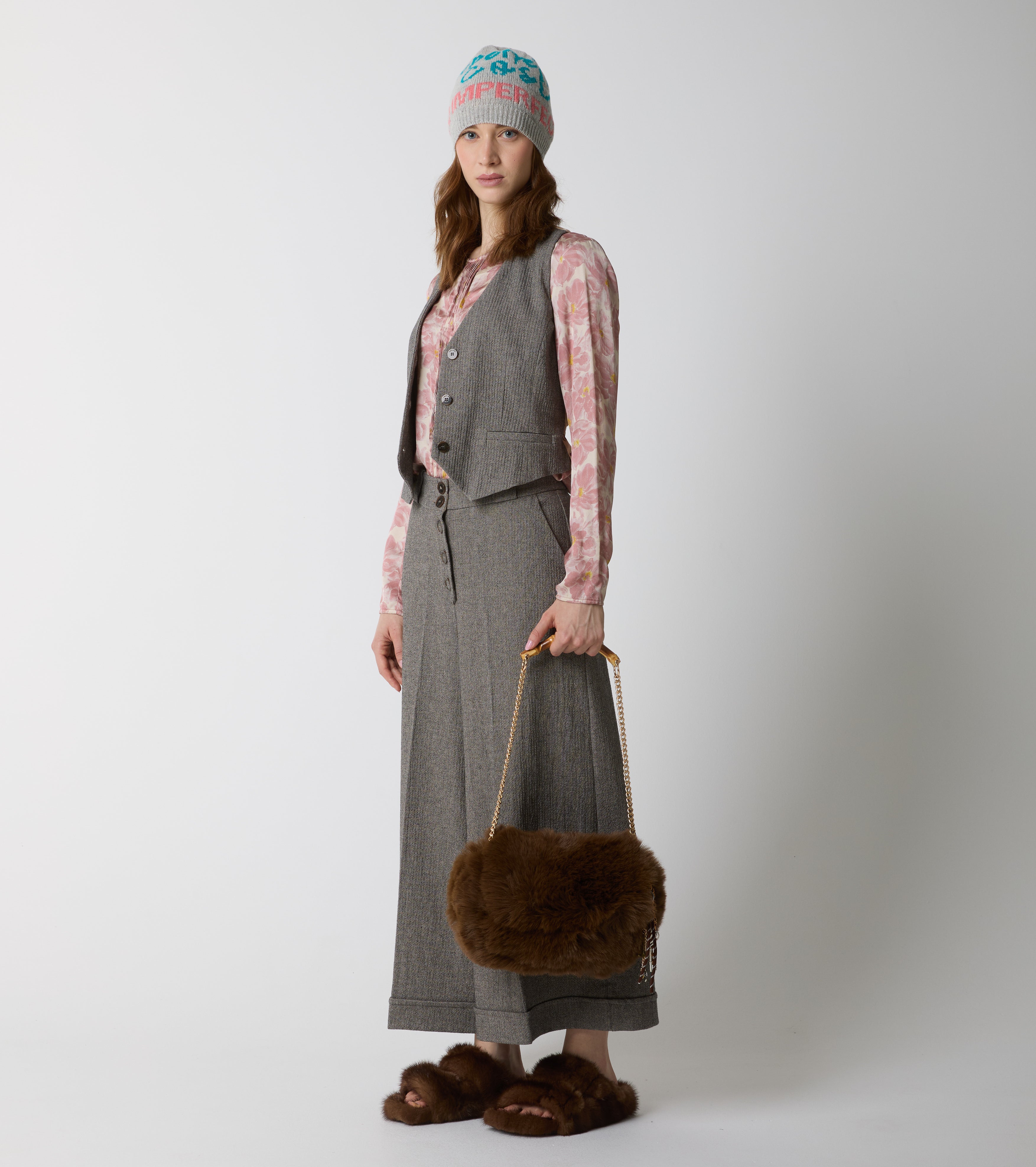 Gilet in cotone con scollo a V
