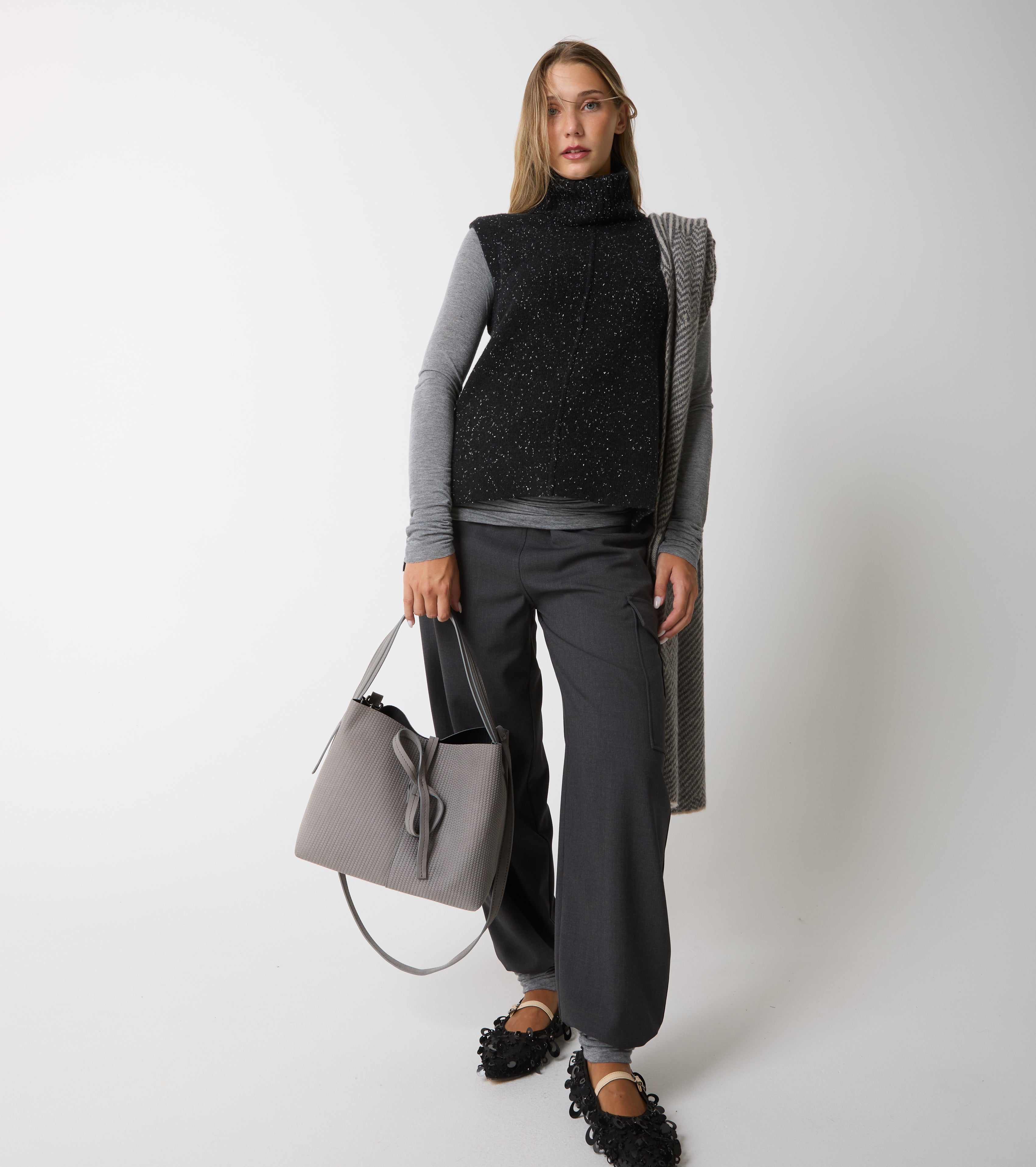 Top in maglia di lana