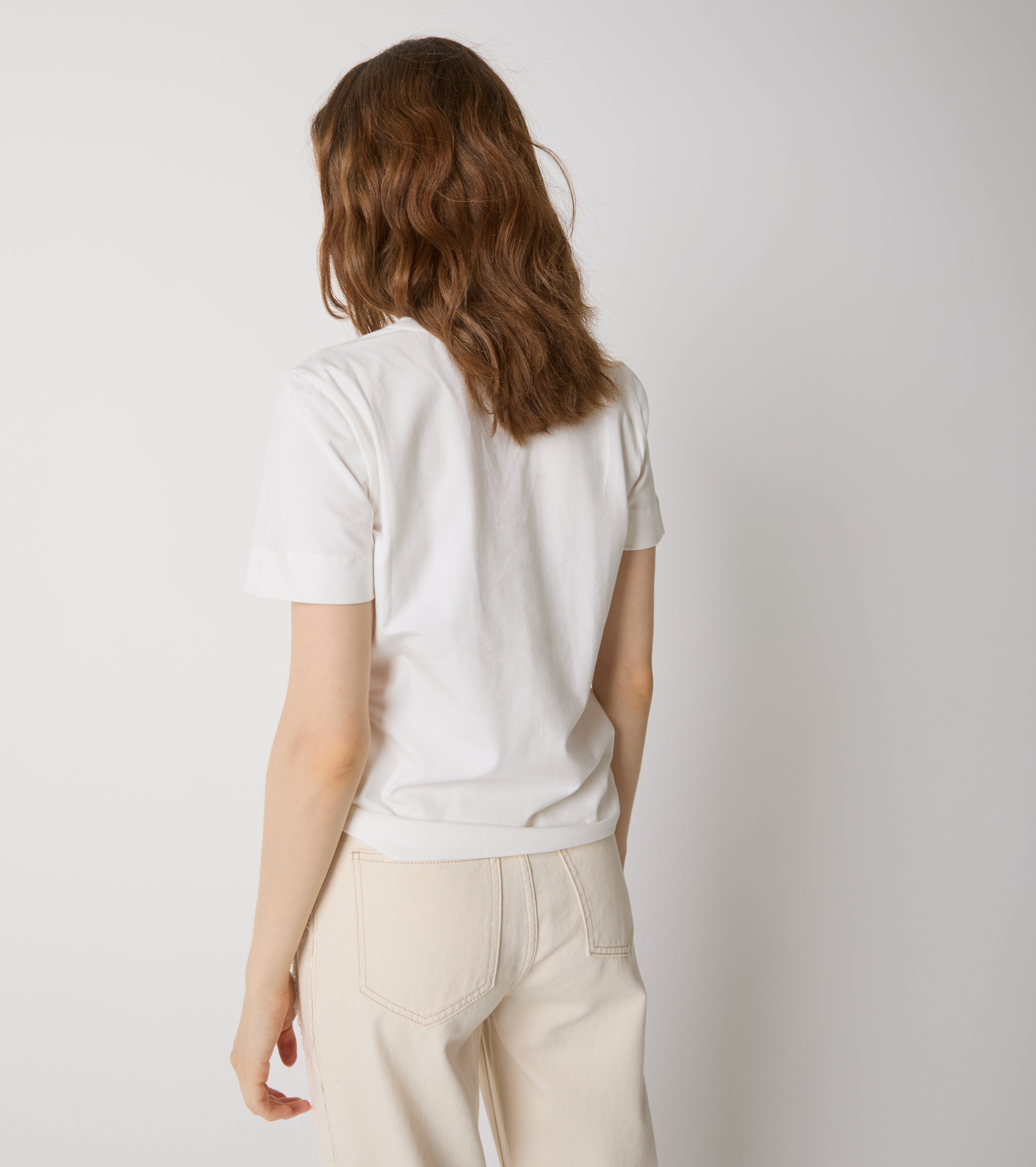T-shirt girocollo in cotone
