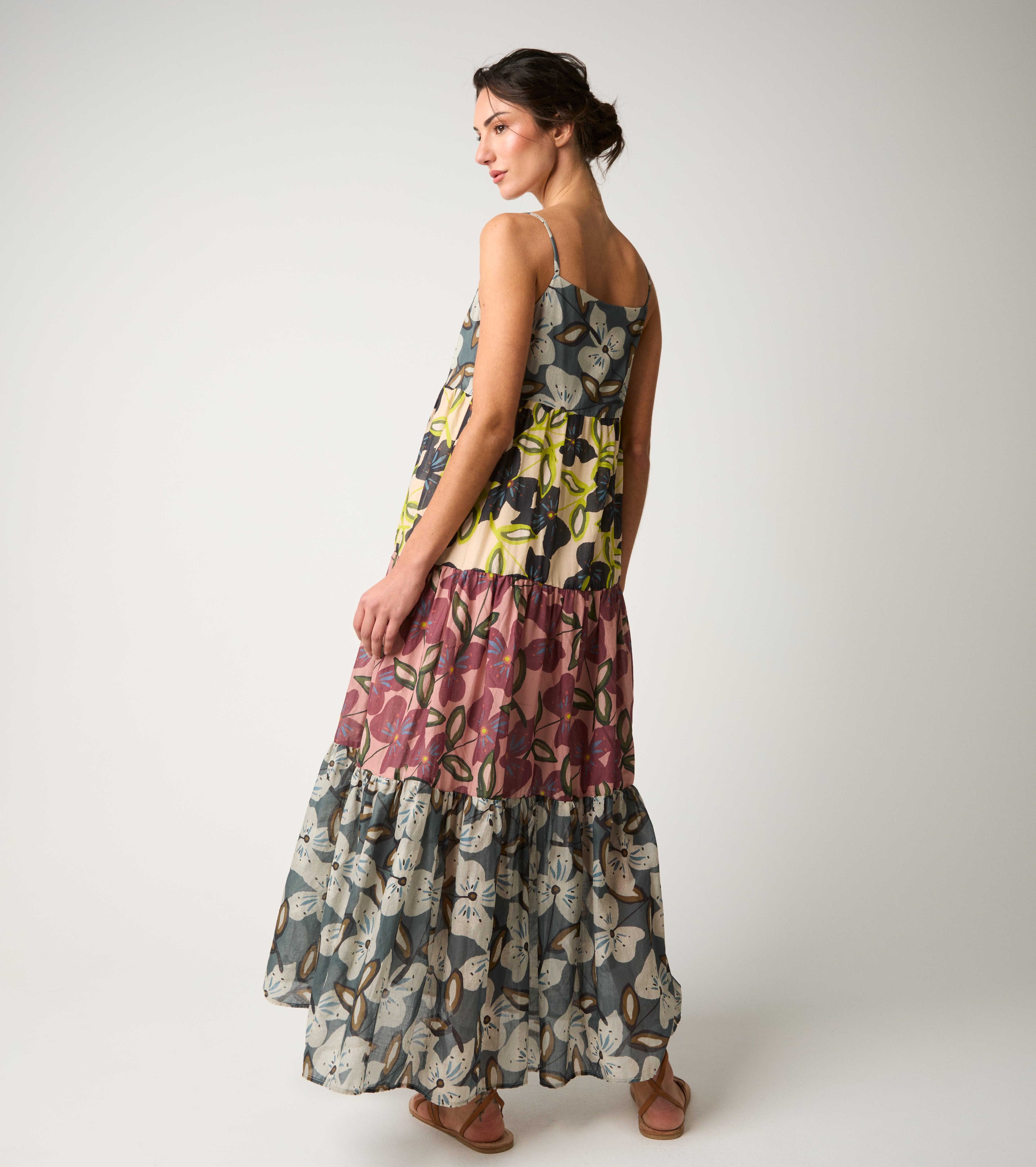 Long cotton floral dress