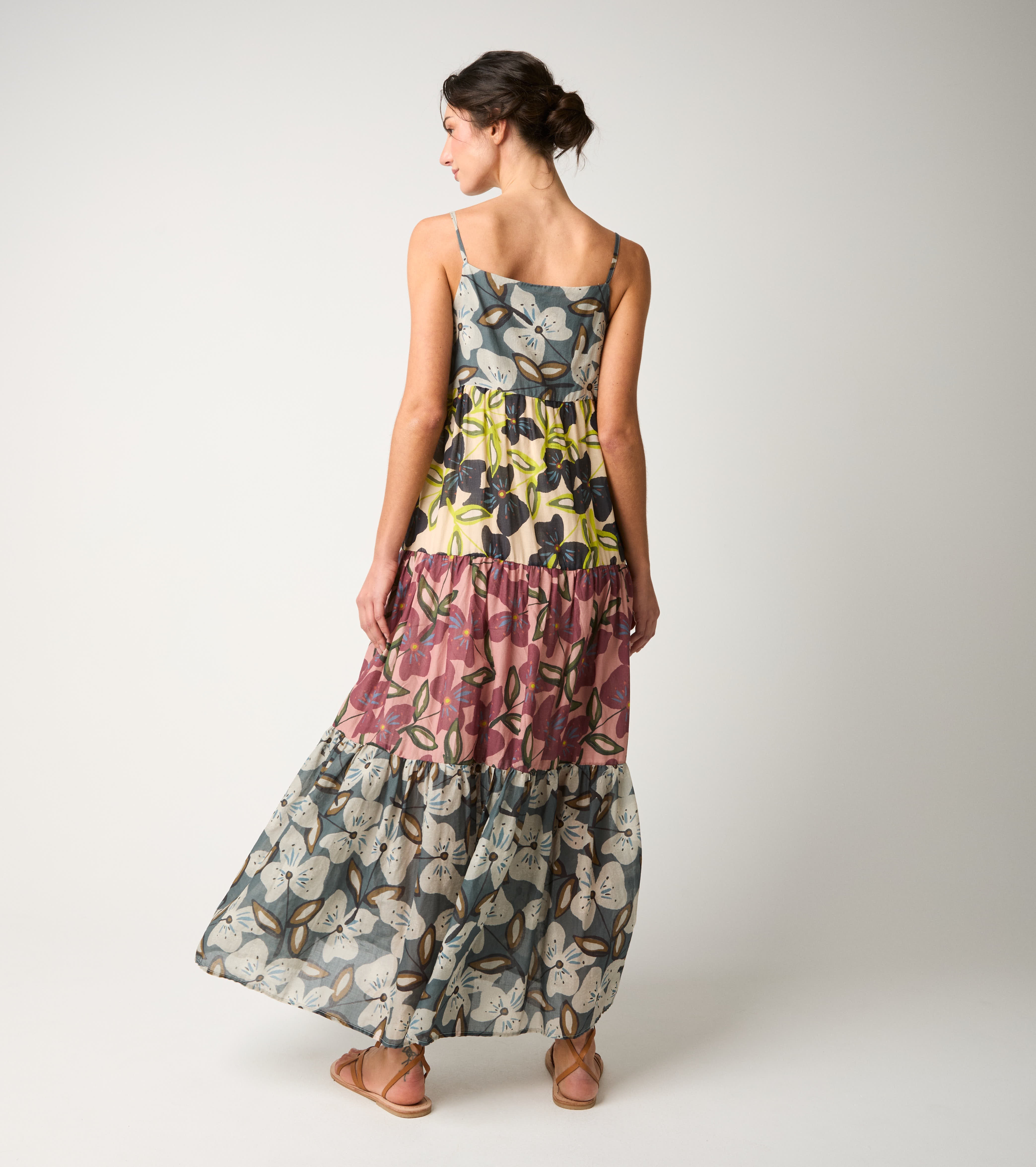 Long cotton floral dress