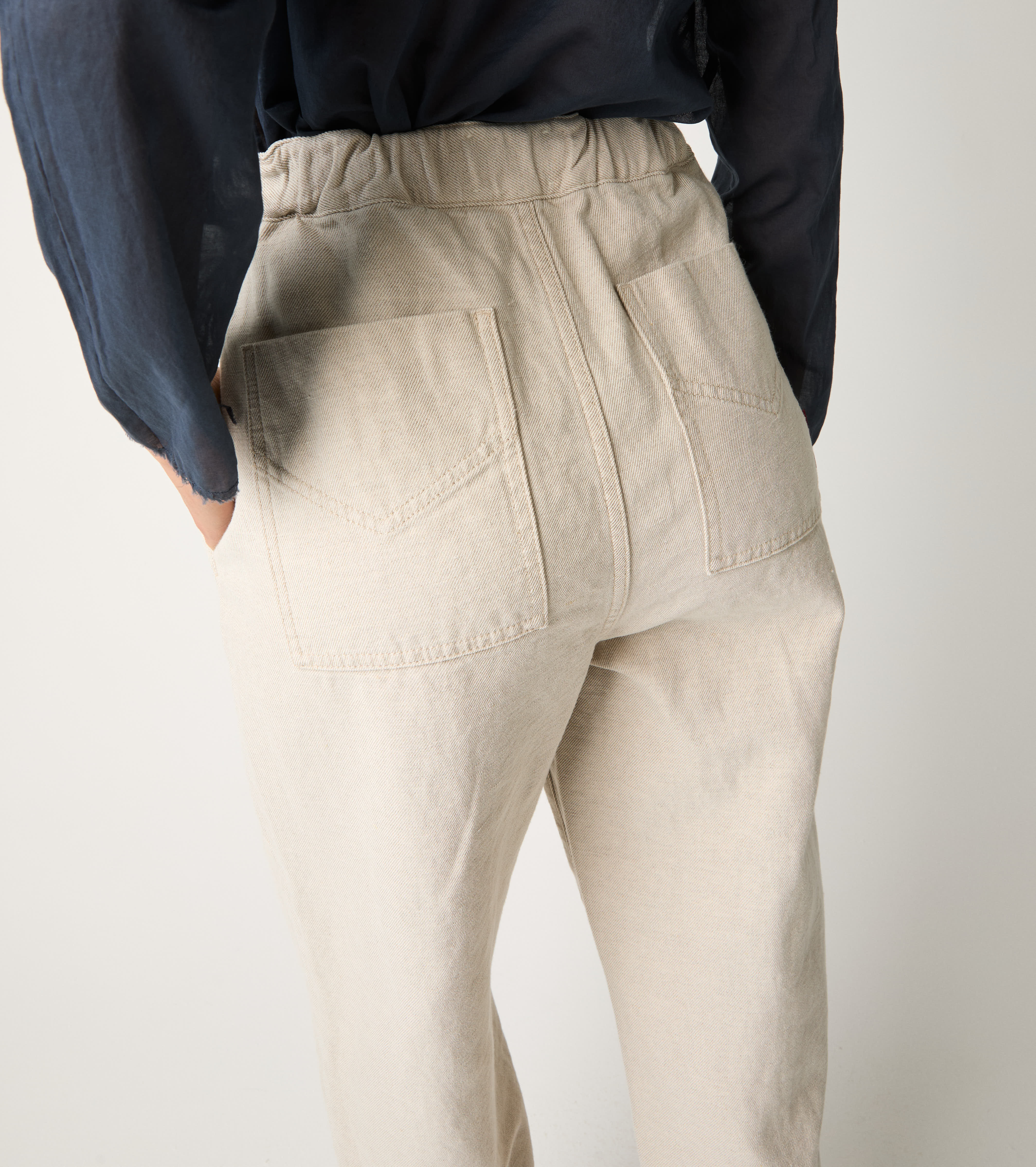 Chantilly high-waisted cropped jeans