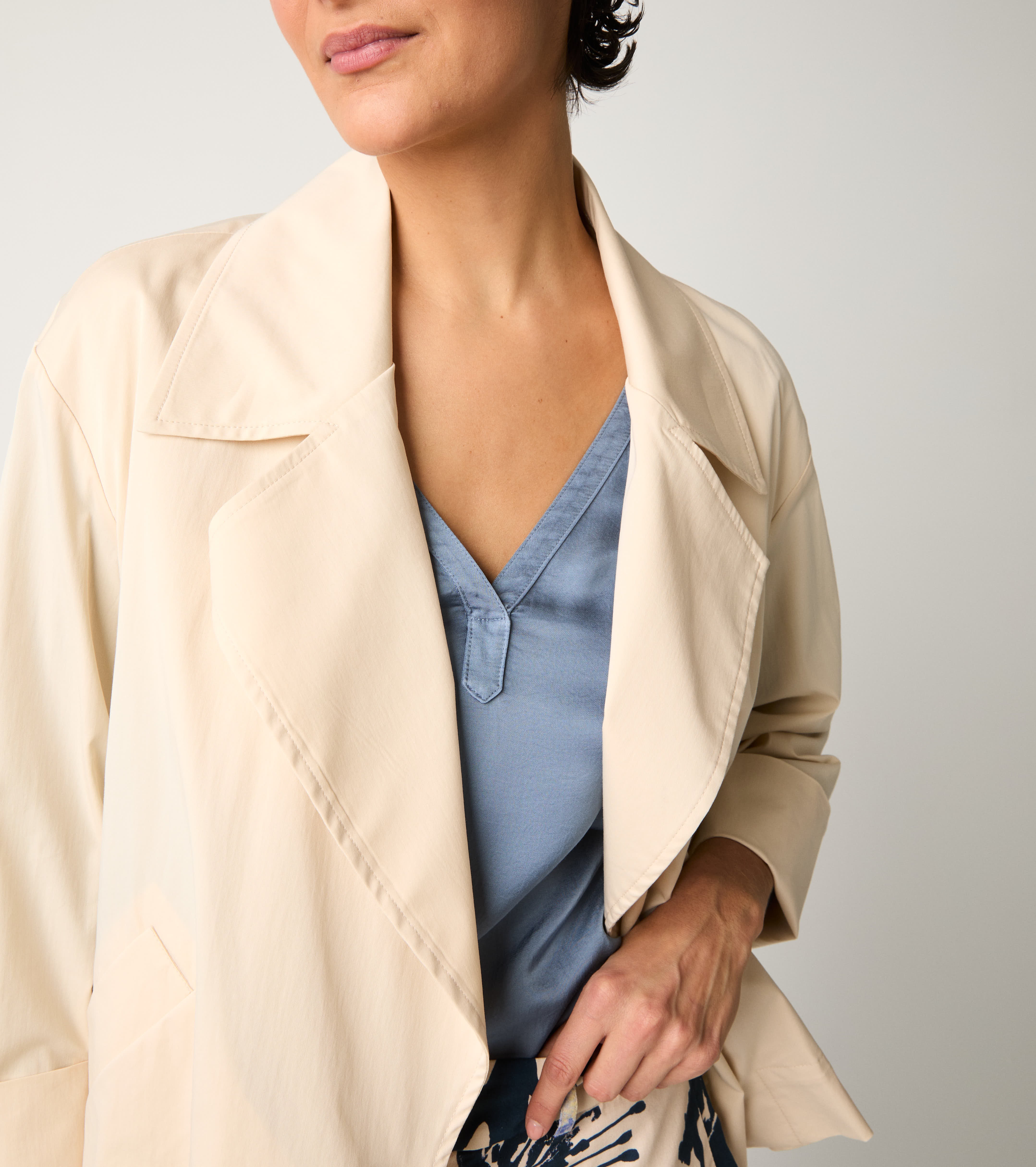 Blazer monopetto con tasche wine