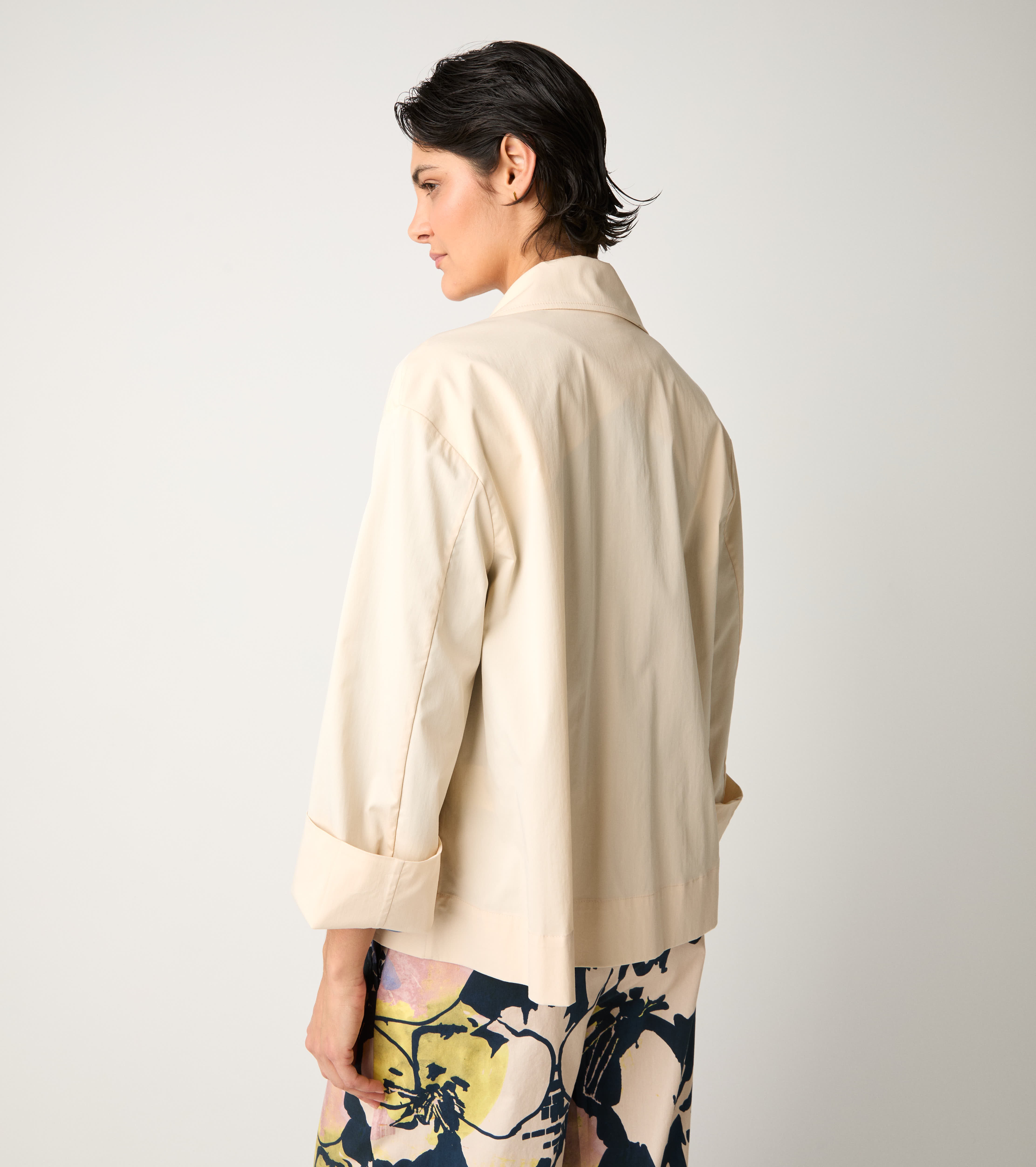 Blazer monopetto con tasche wine