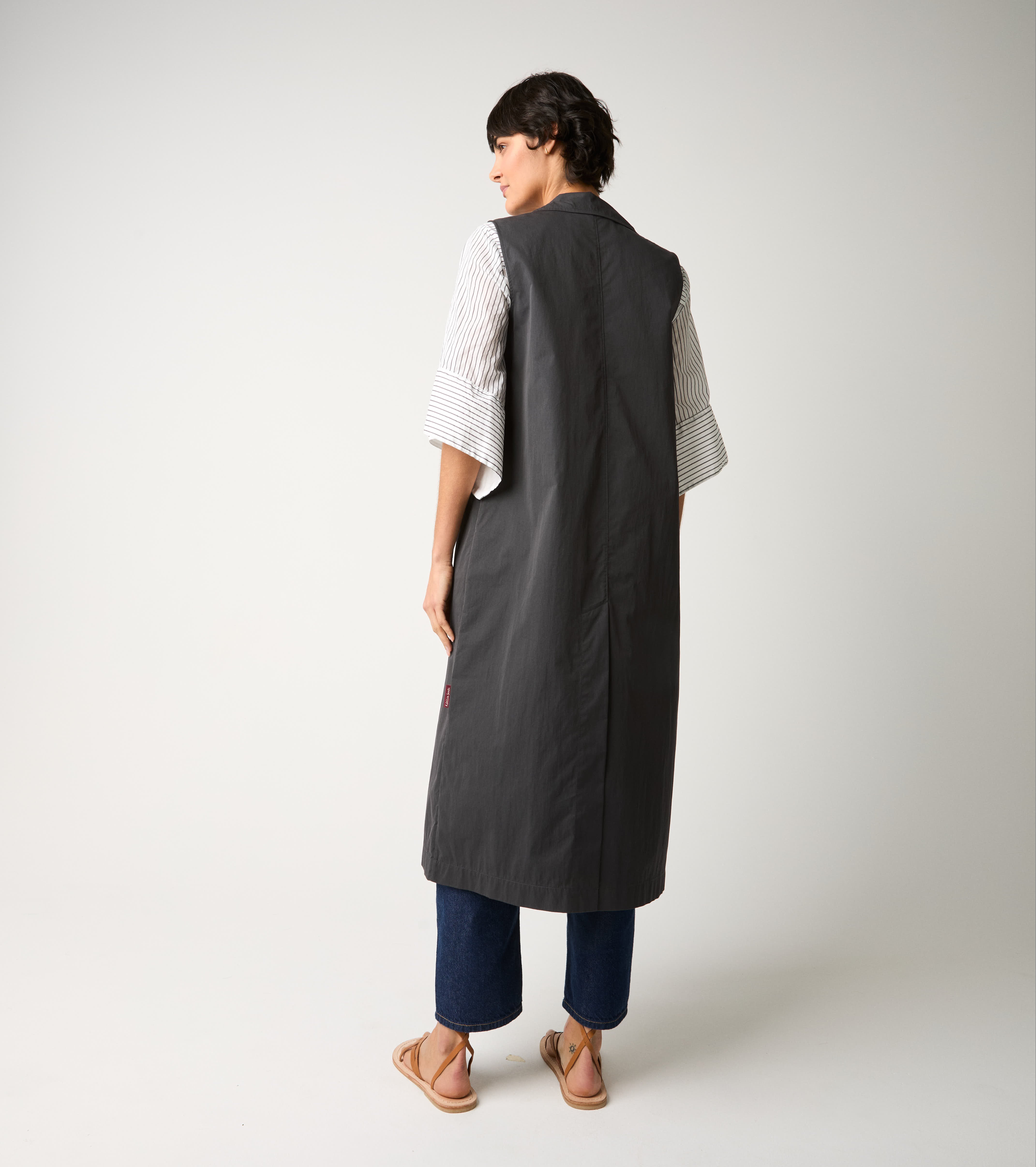 Long drip-proof cotton waistcoat