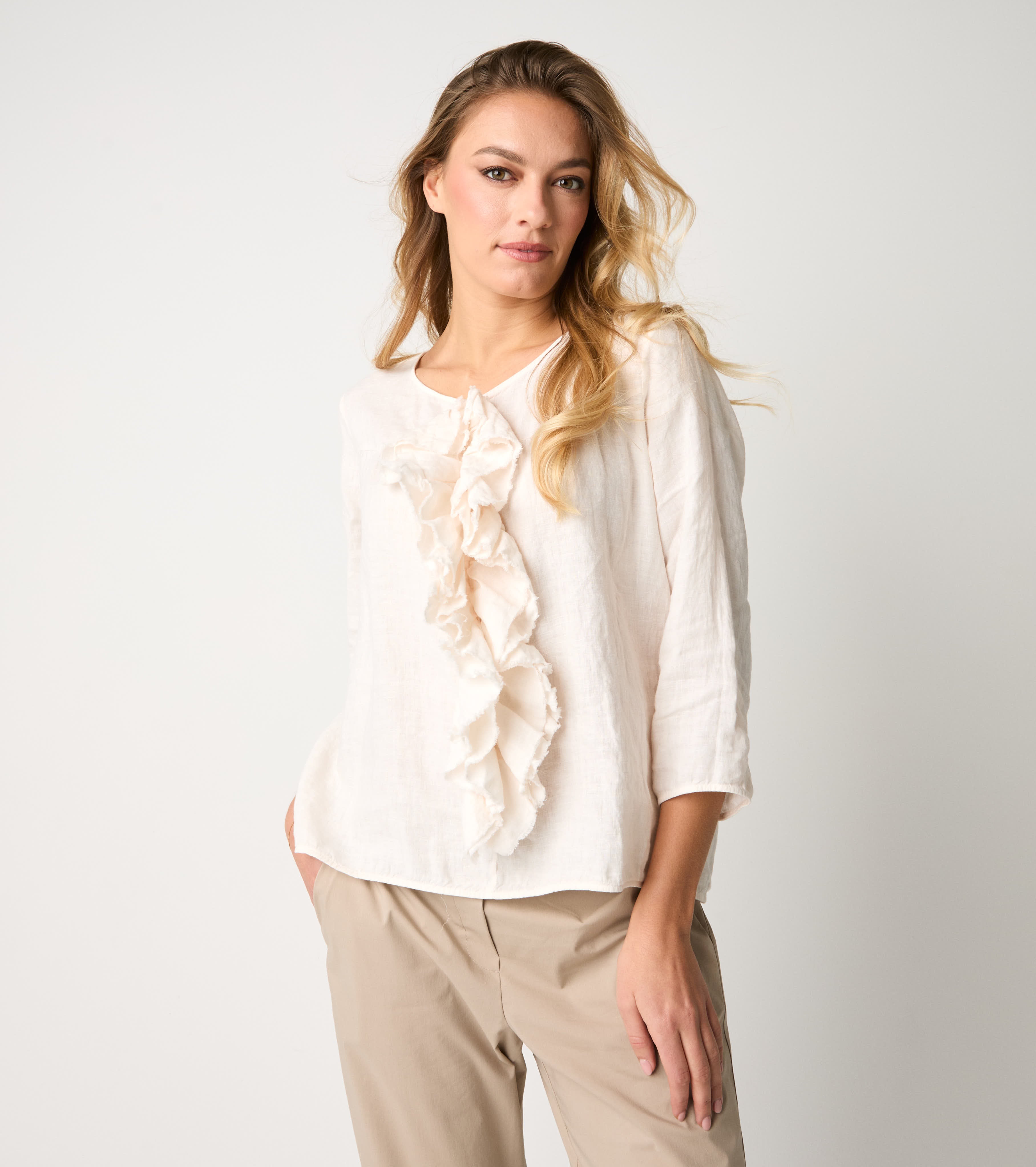 Saline ruffled blouse