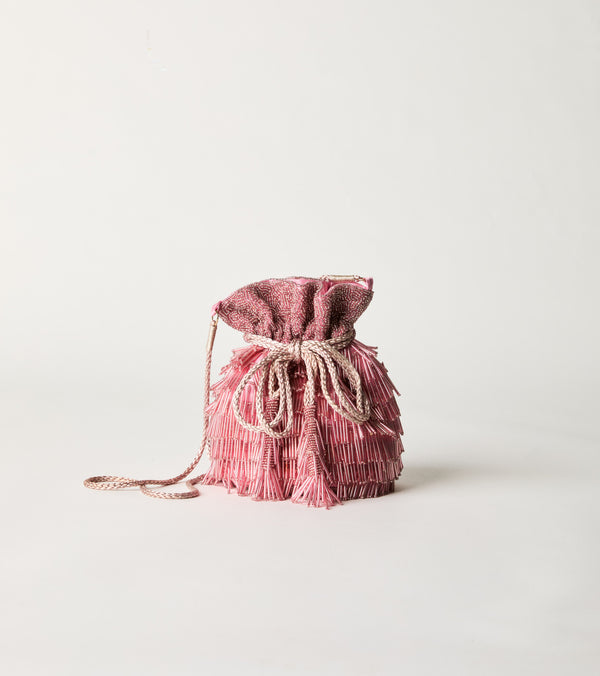 Borsa a secchiello con doppi manici punch