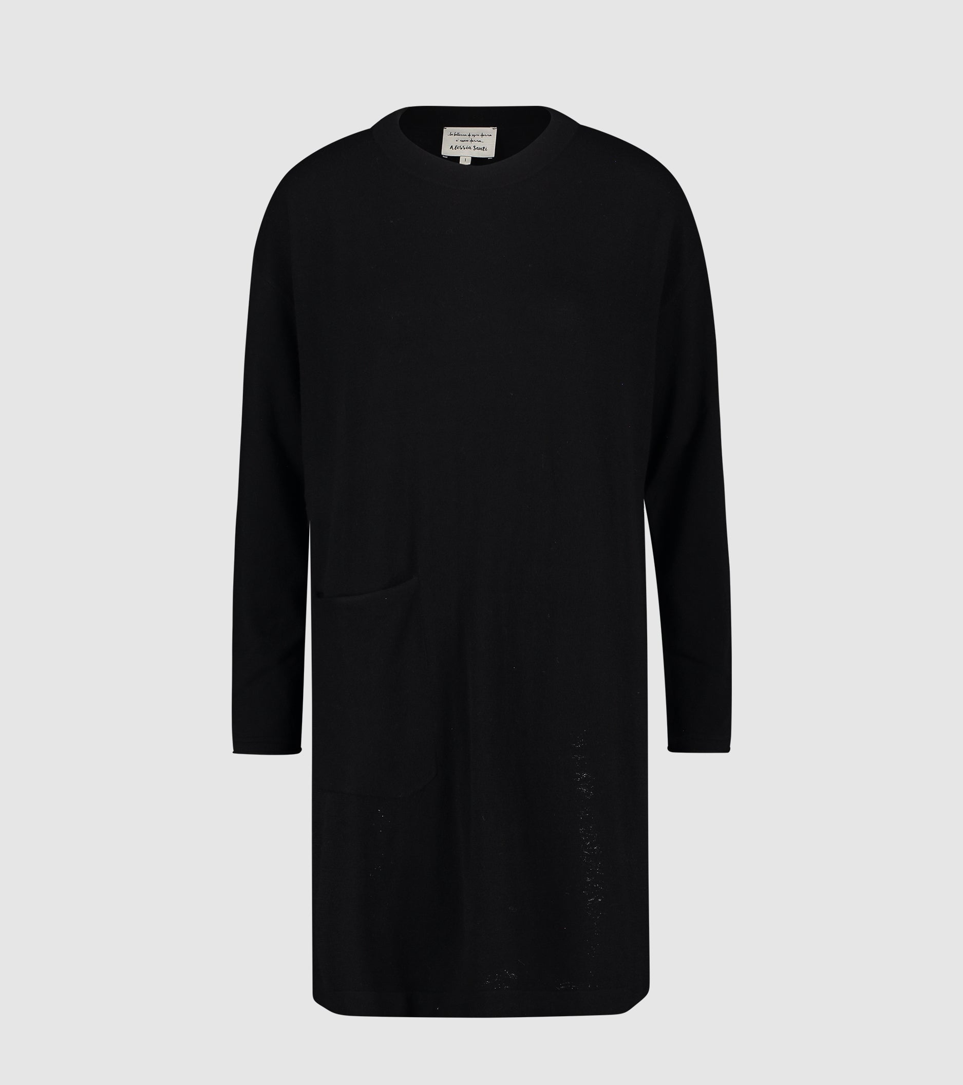 Viscose blend dress with buttons on the back