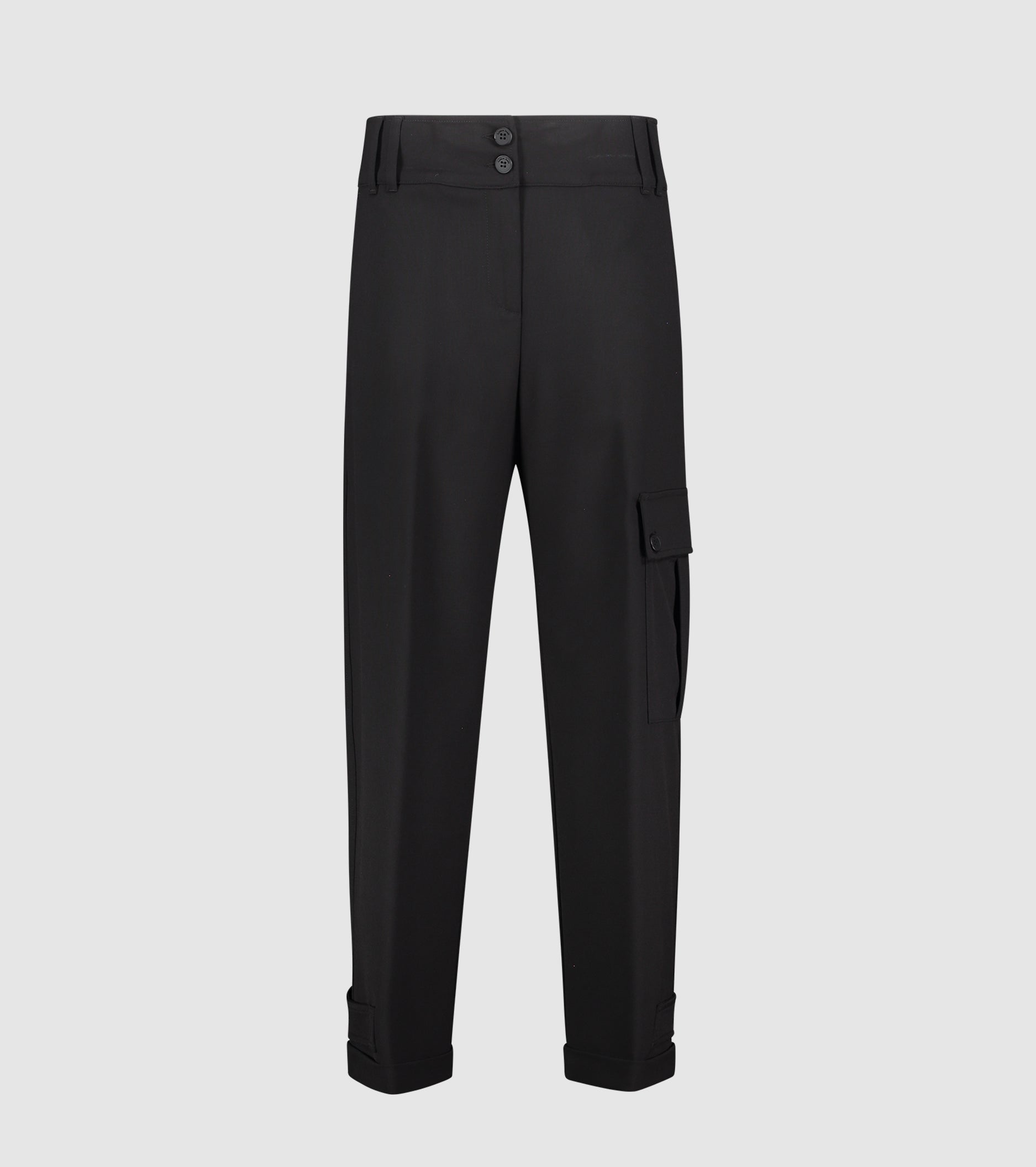Pantaloni cargo con risvolto