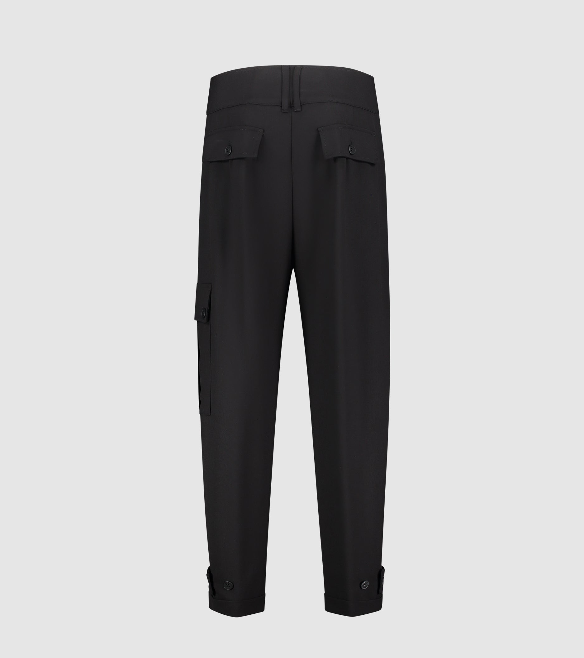 Pantaloni cargo con risvolto