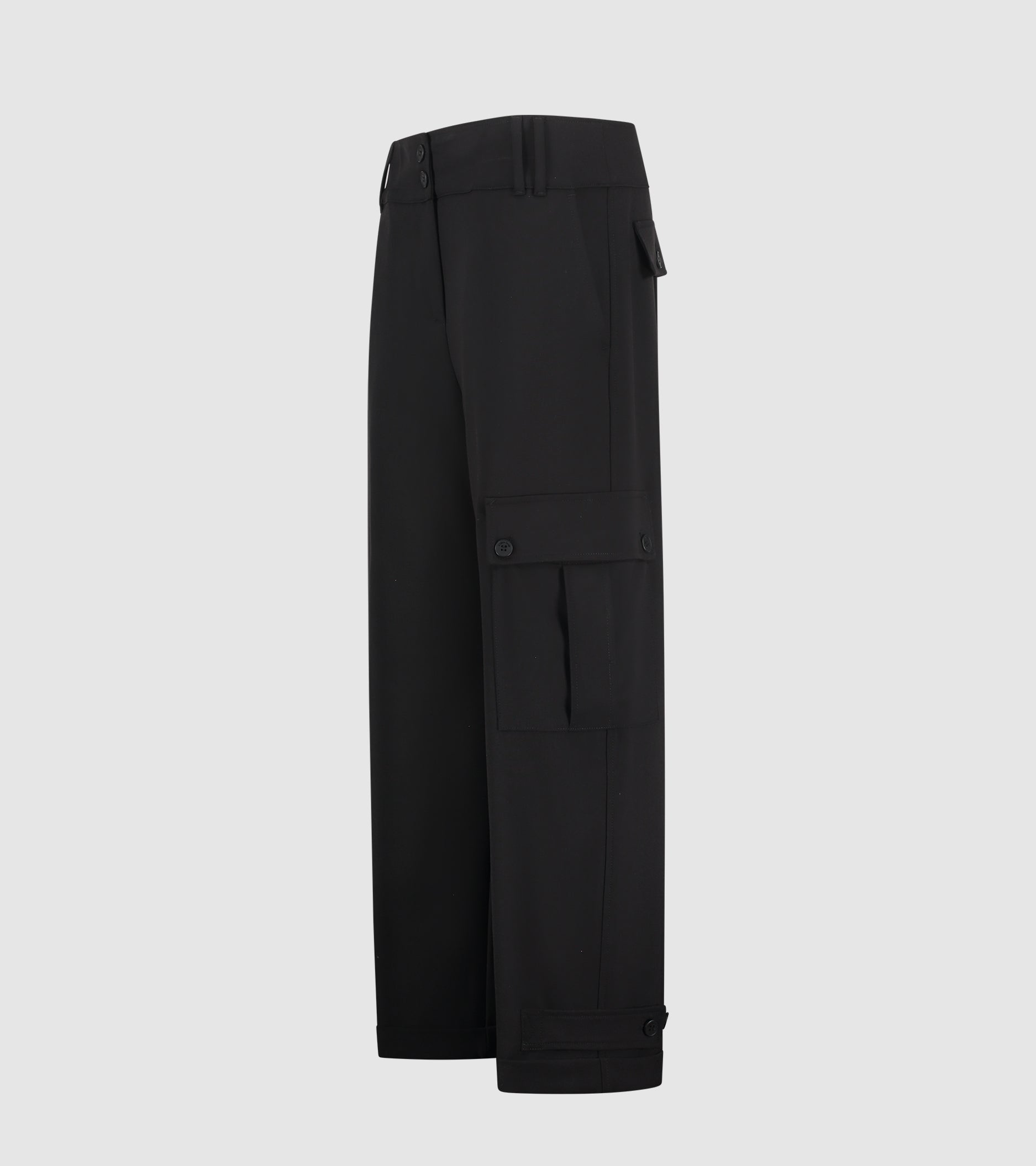 Pantaloni cargo con risvolto