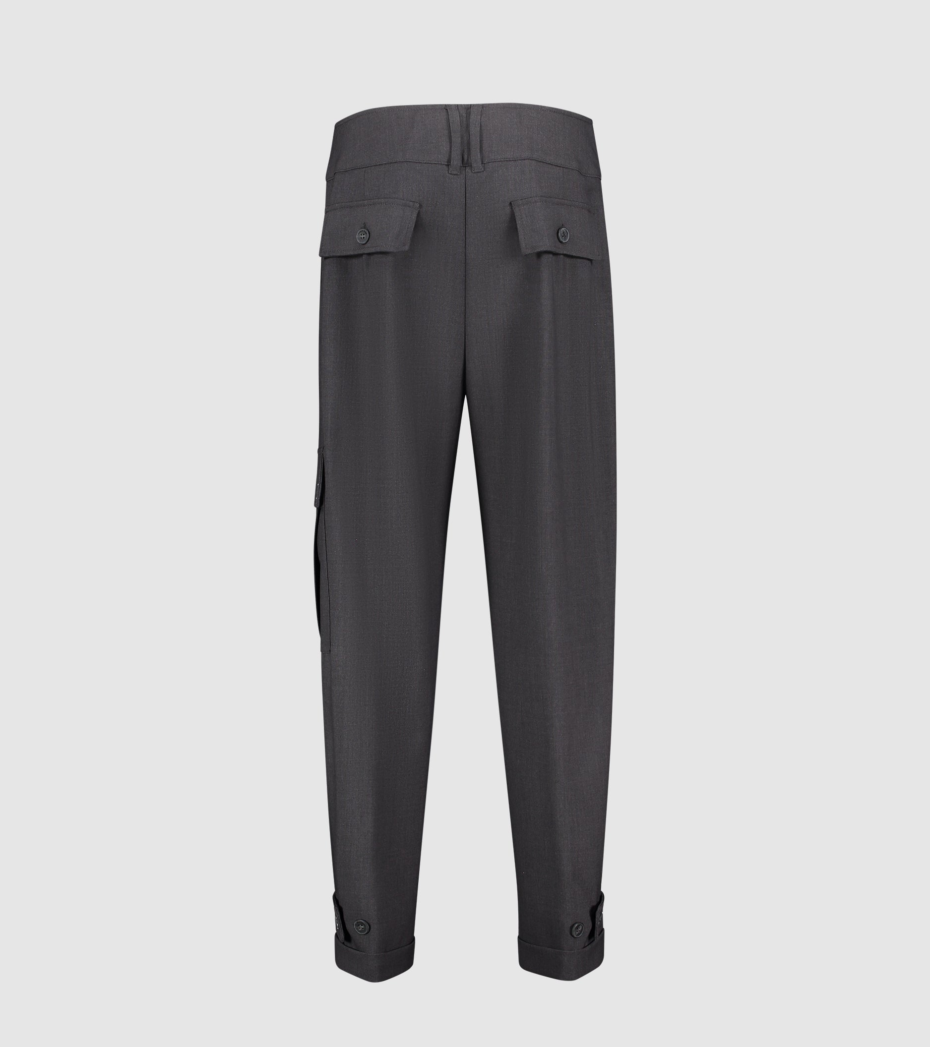 Pantaloni cargo con risvolto