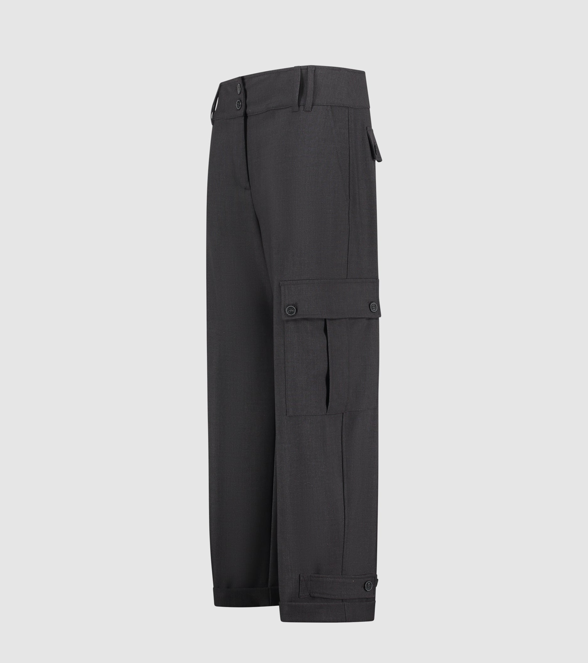Pantaloni cargo con risvolto
