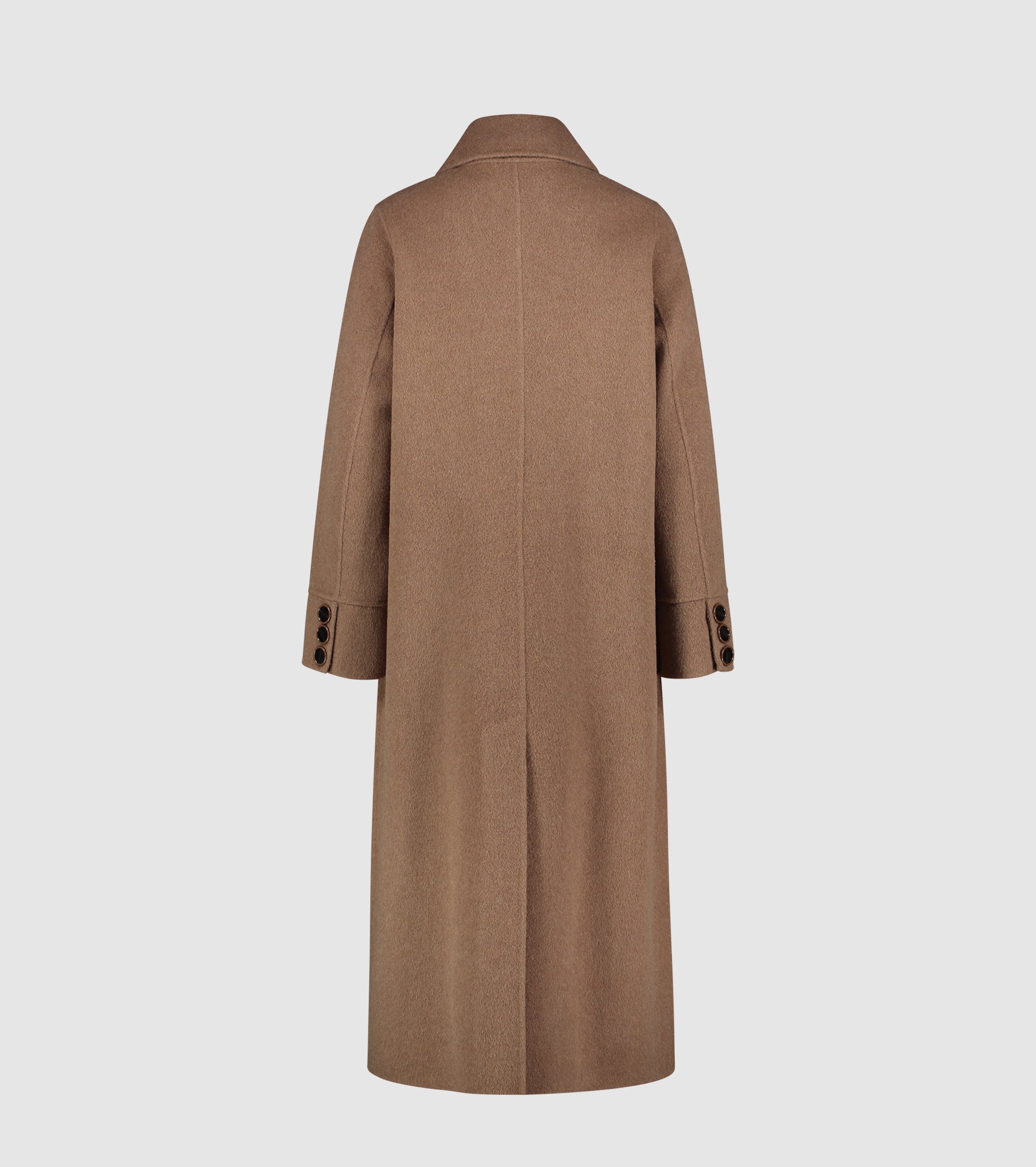 Cappotto in panno di lana e seta