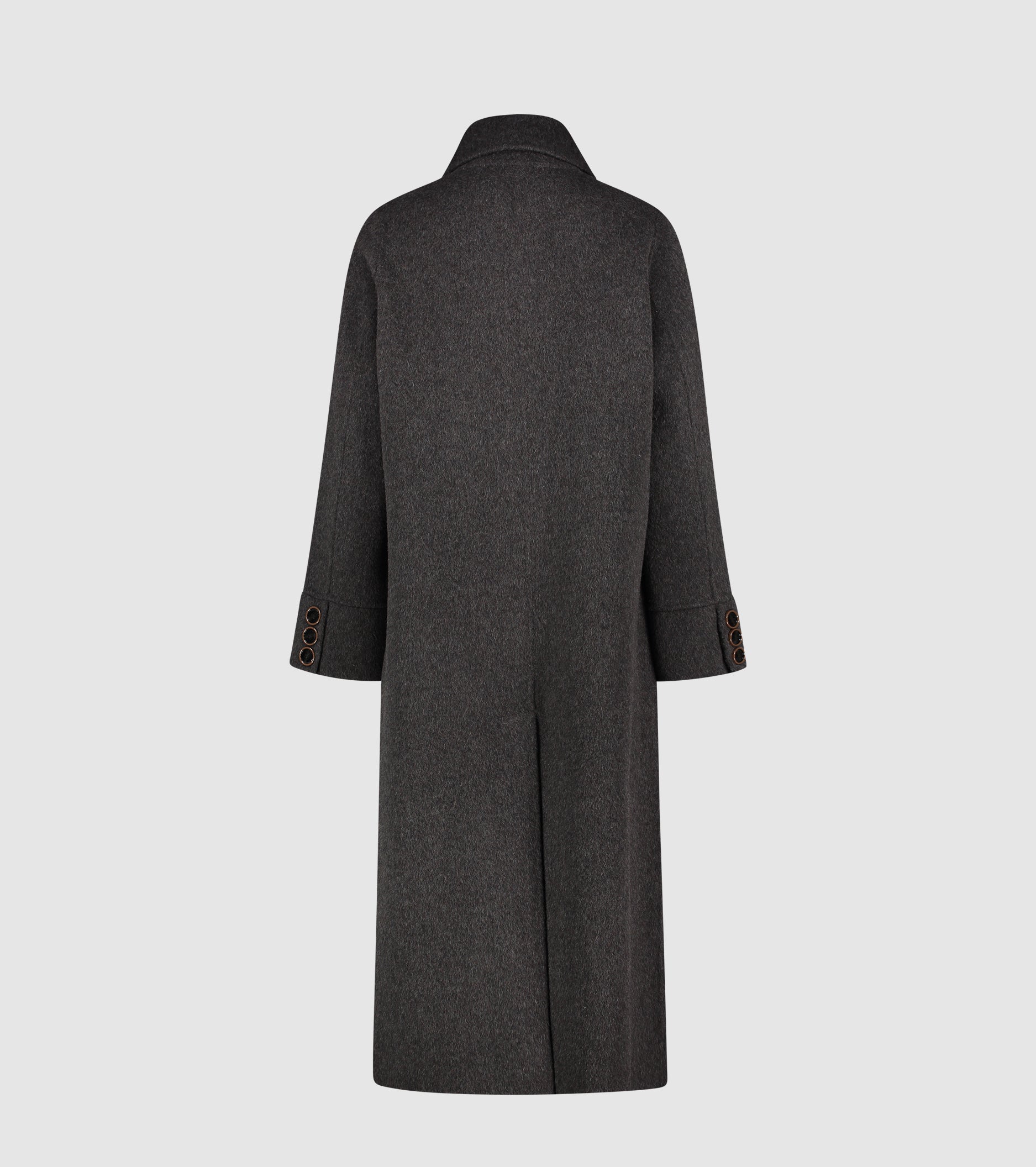 Cappotto in panno di lana e seta