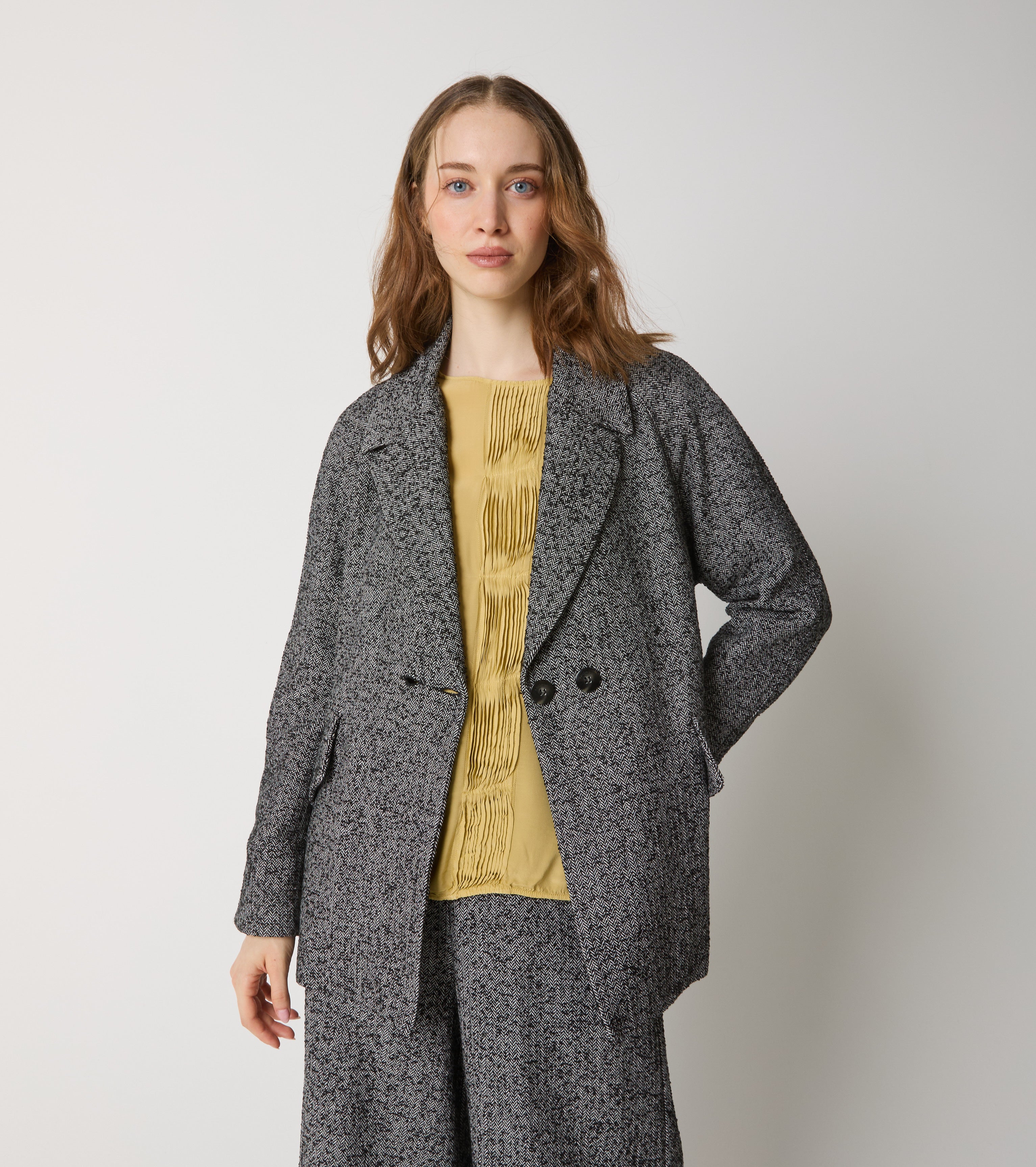 Chevron cotton jacket