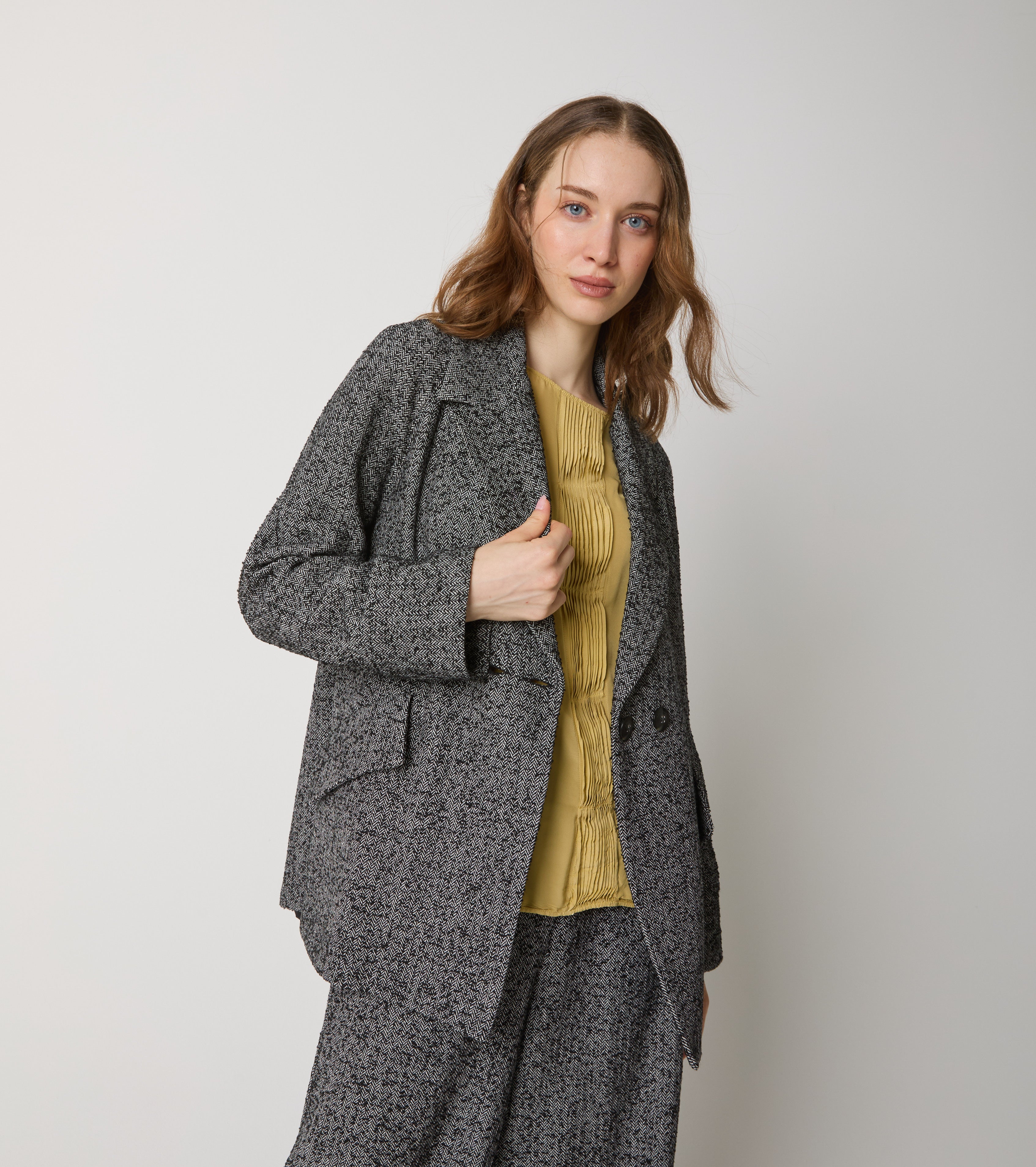 Chevron cotton jacket