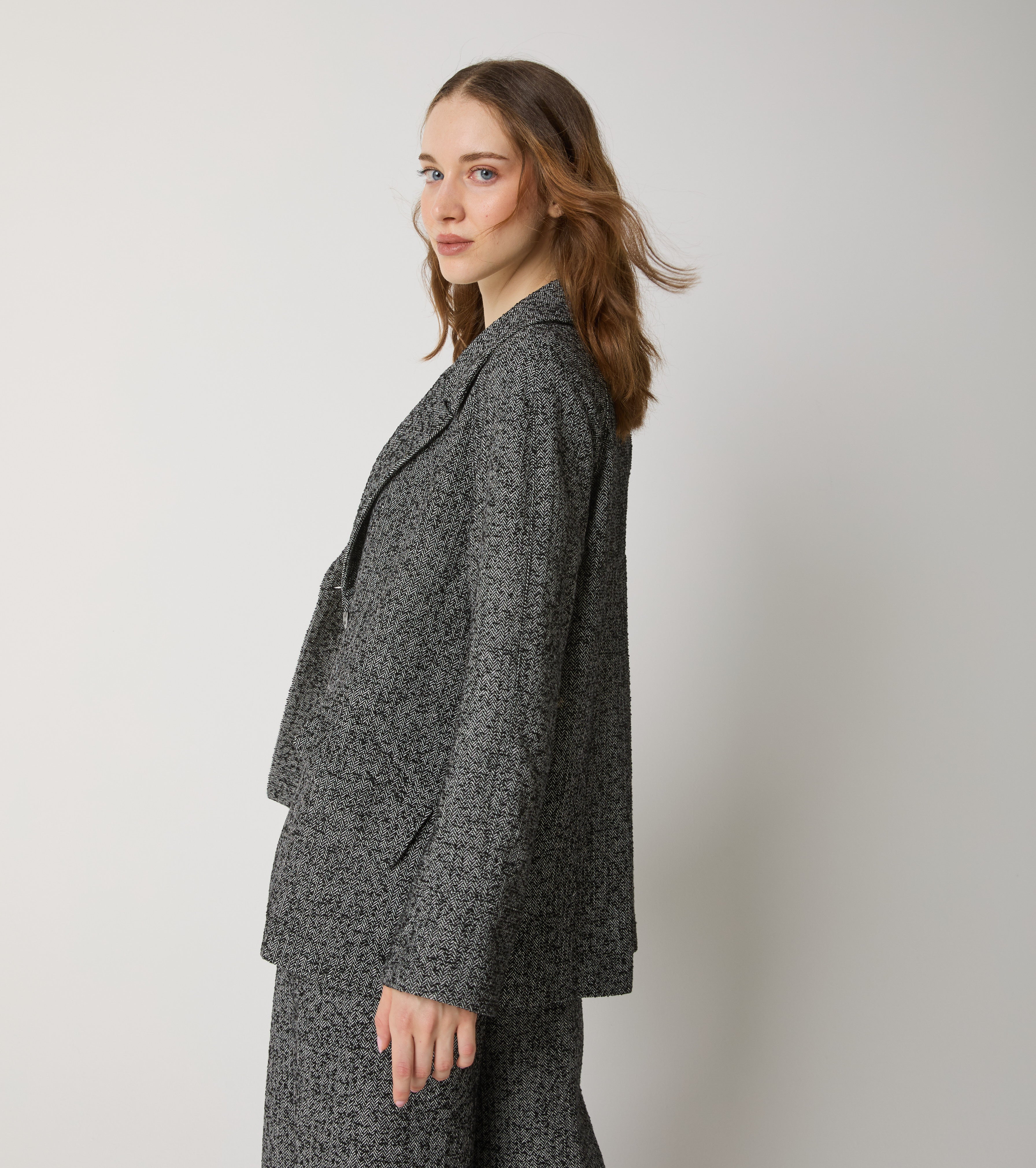 Chevron cotton jacket