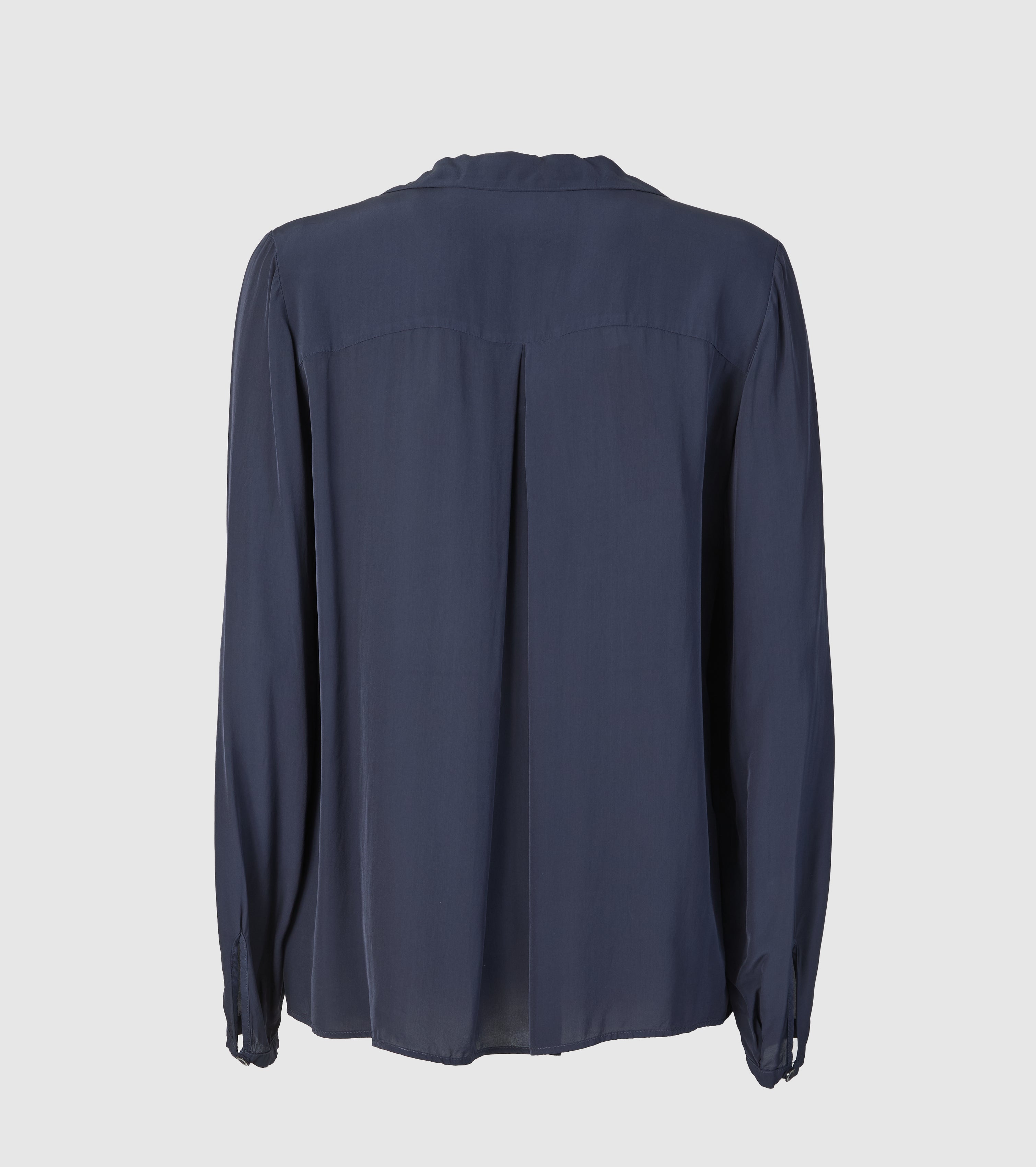 Crepe-skjorte med revers