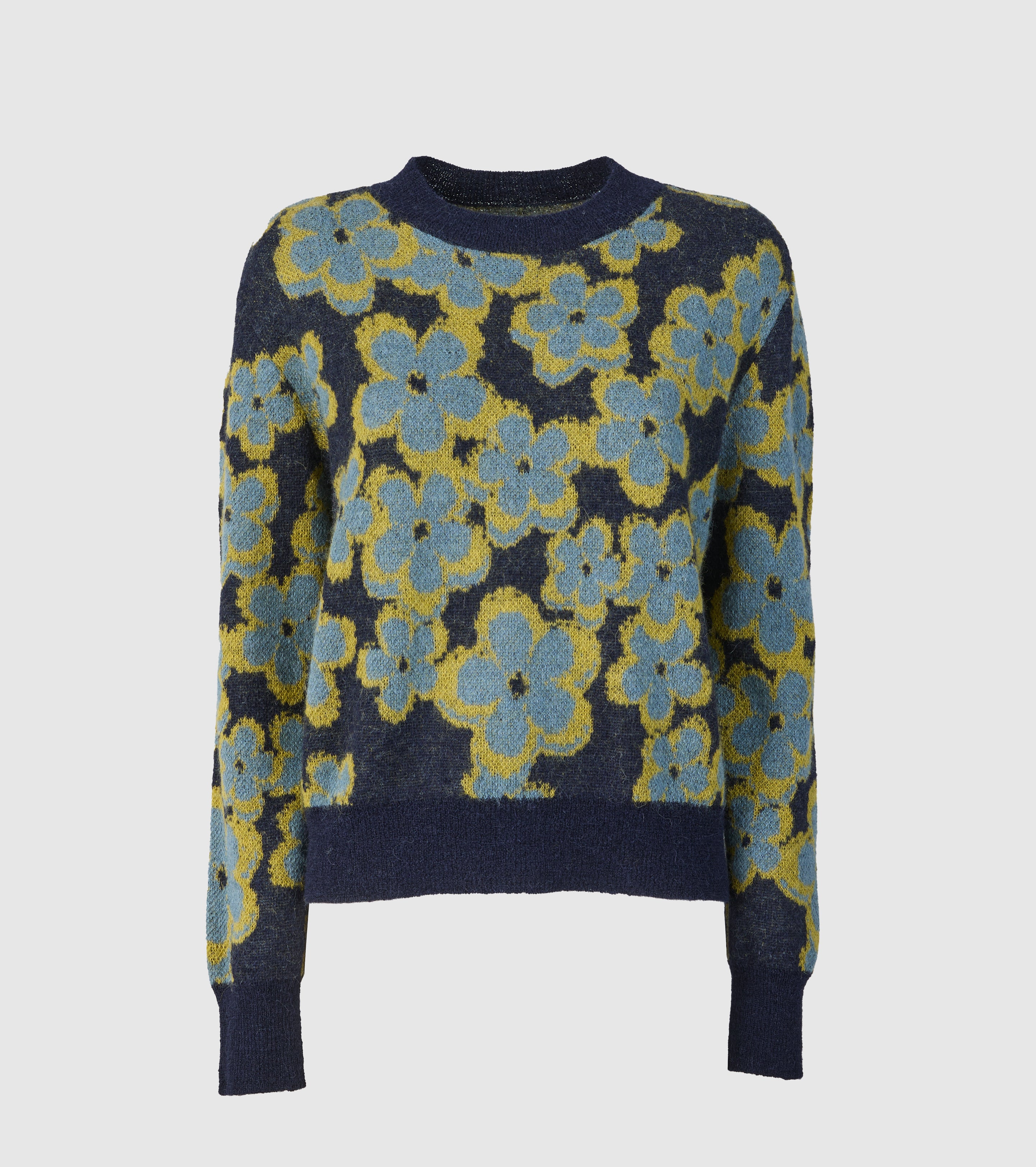 Maglia in alpaca jacquard