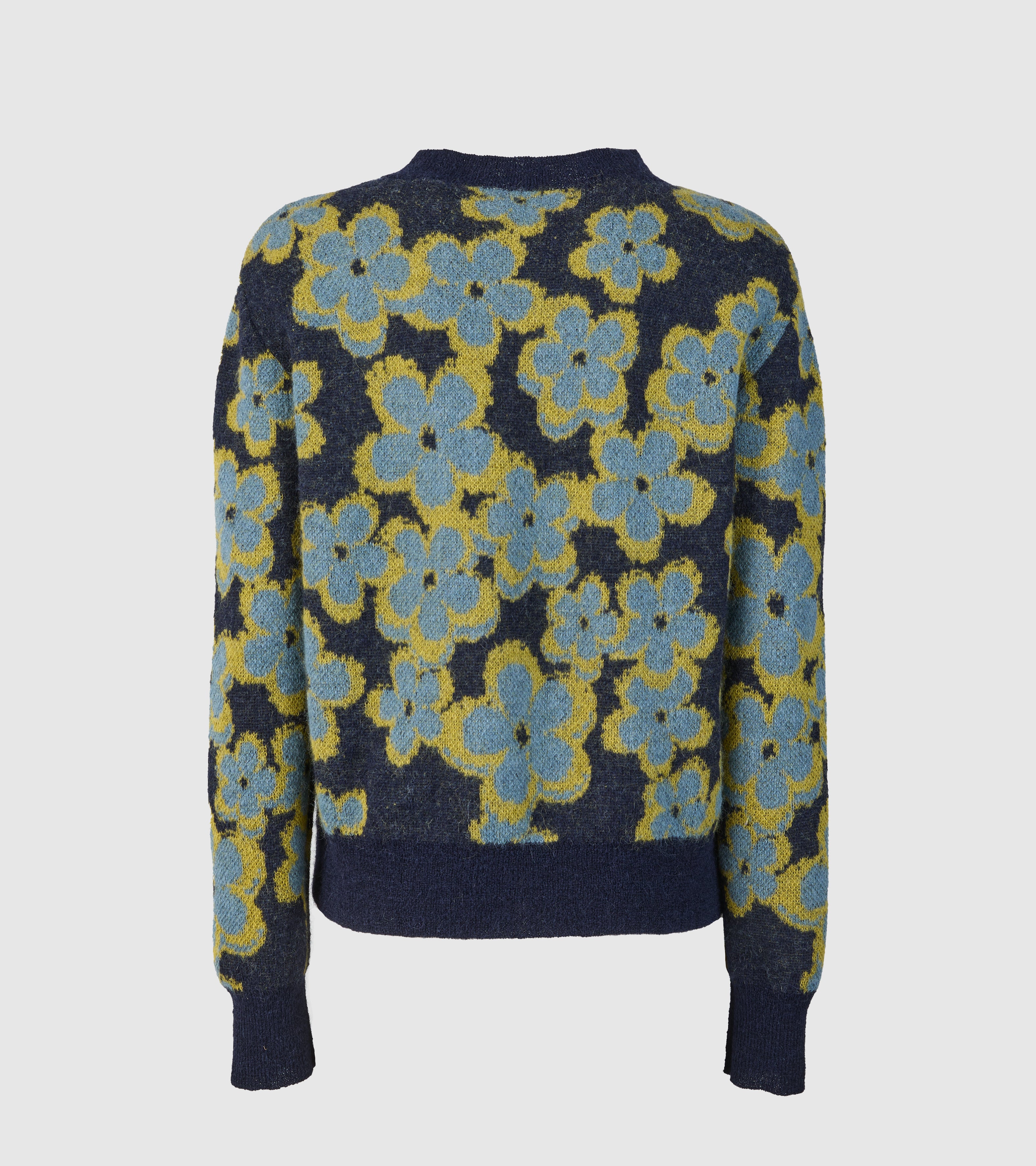 Jacquard-sweater i alpaka