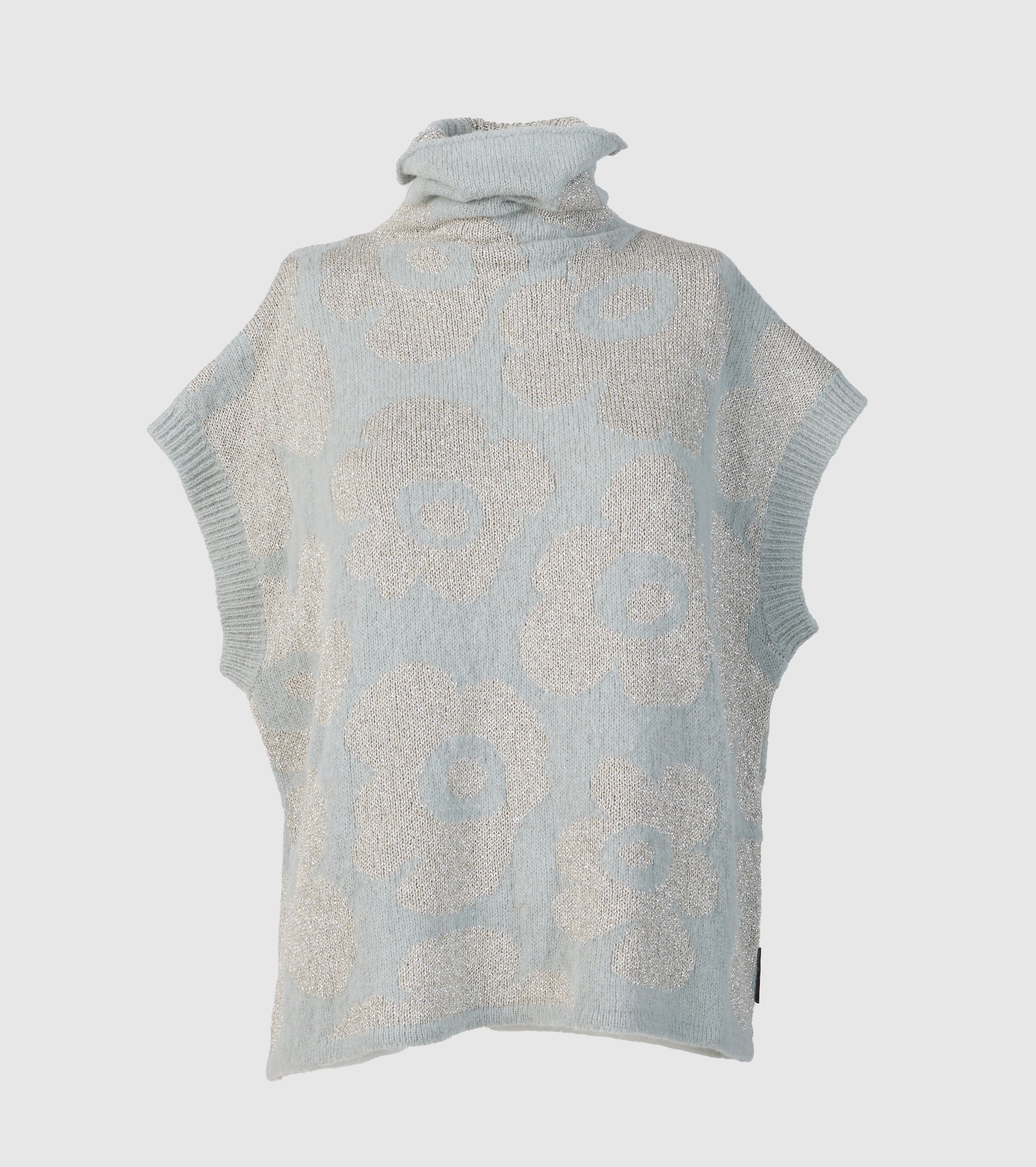 Jacquard alpaca and wool vest