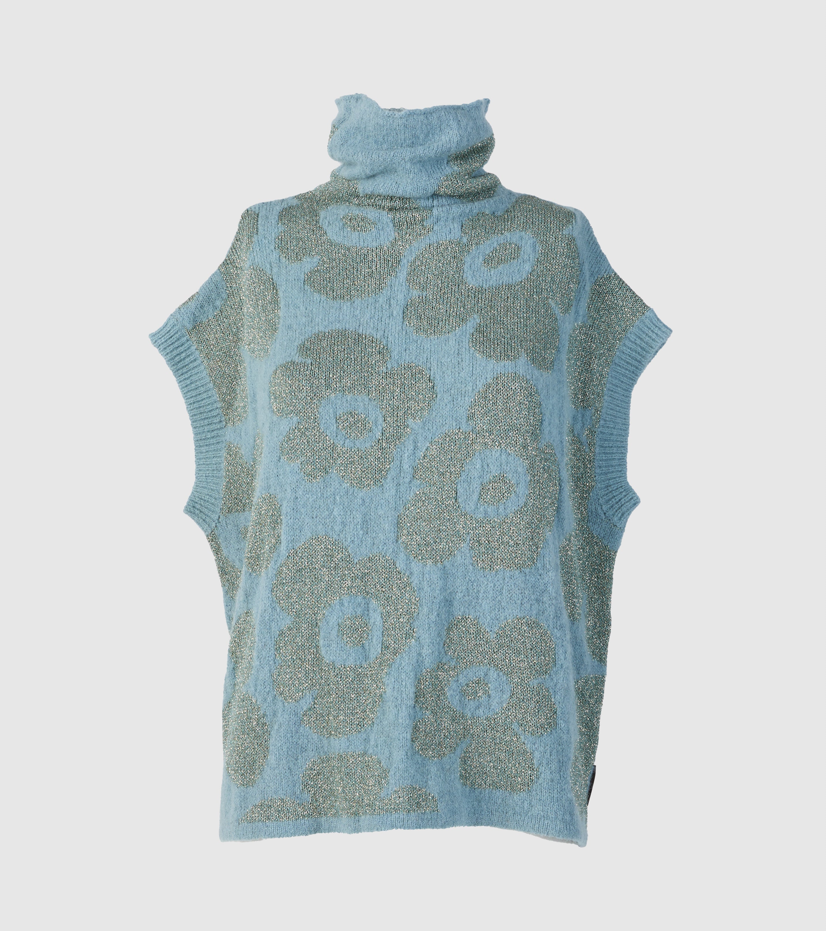 Jacquard alpaca and wool vest