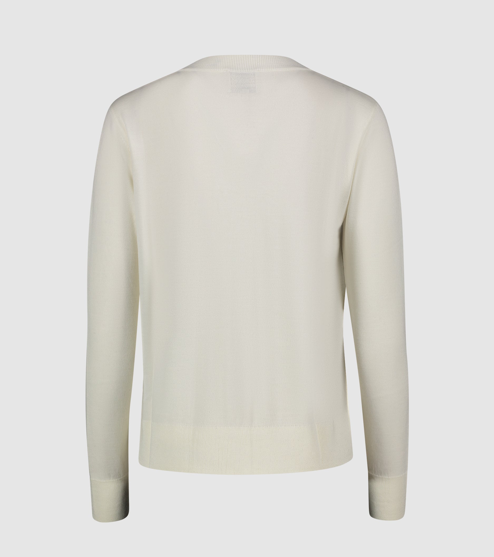 Cardigan girocollo in lana