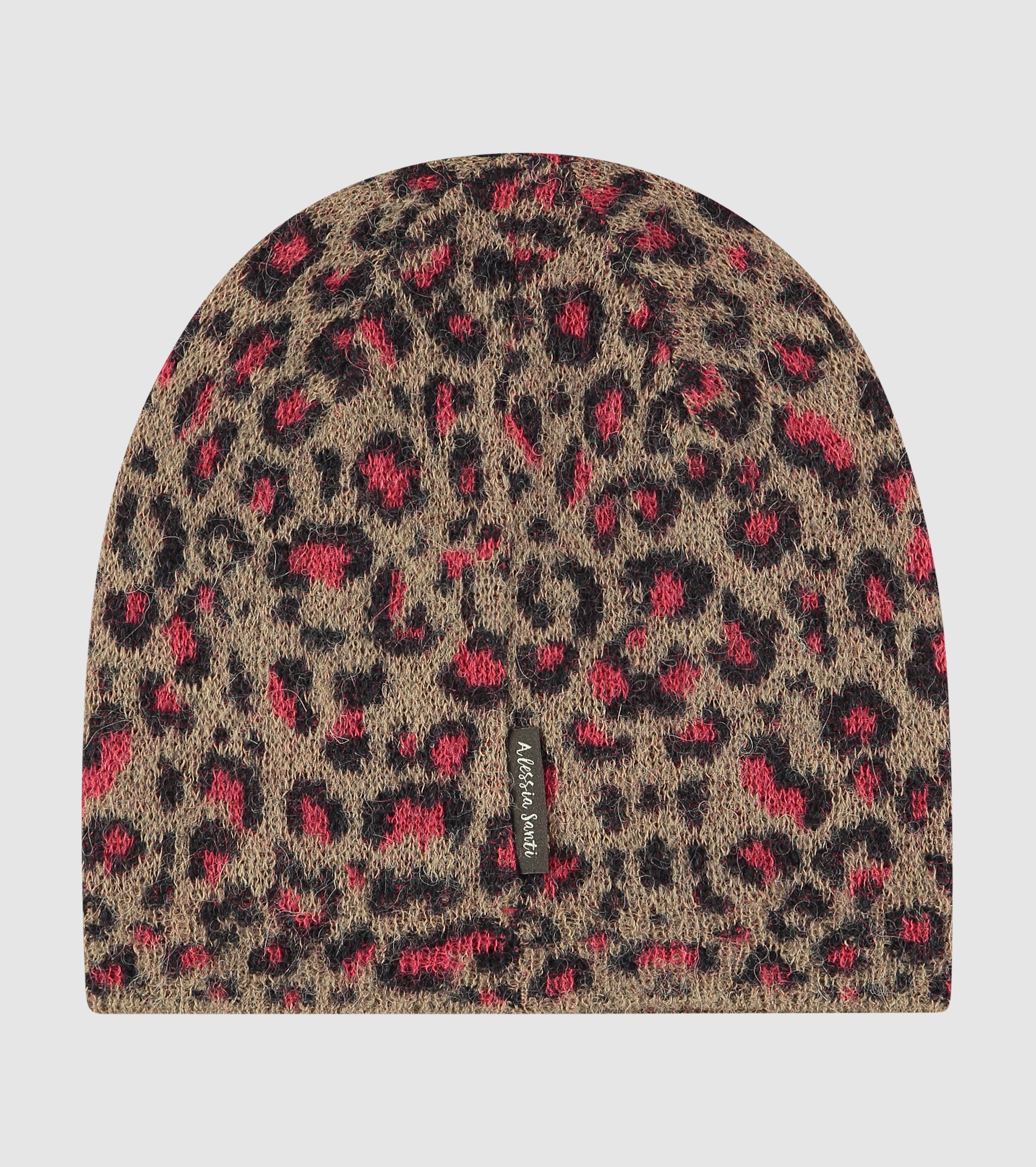Berretto beanie in alpaca jacquard