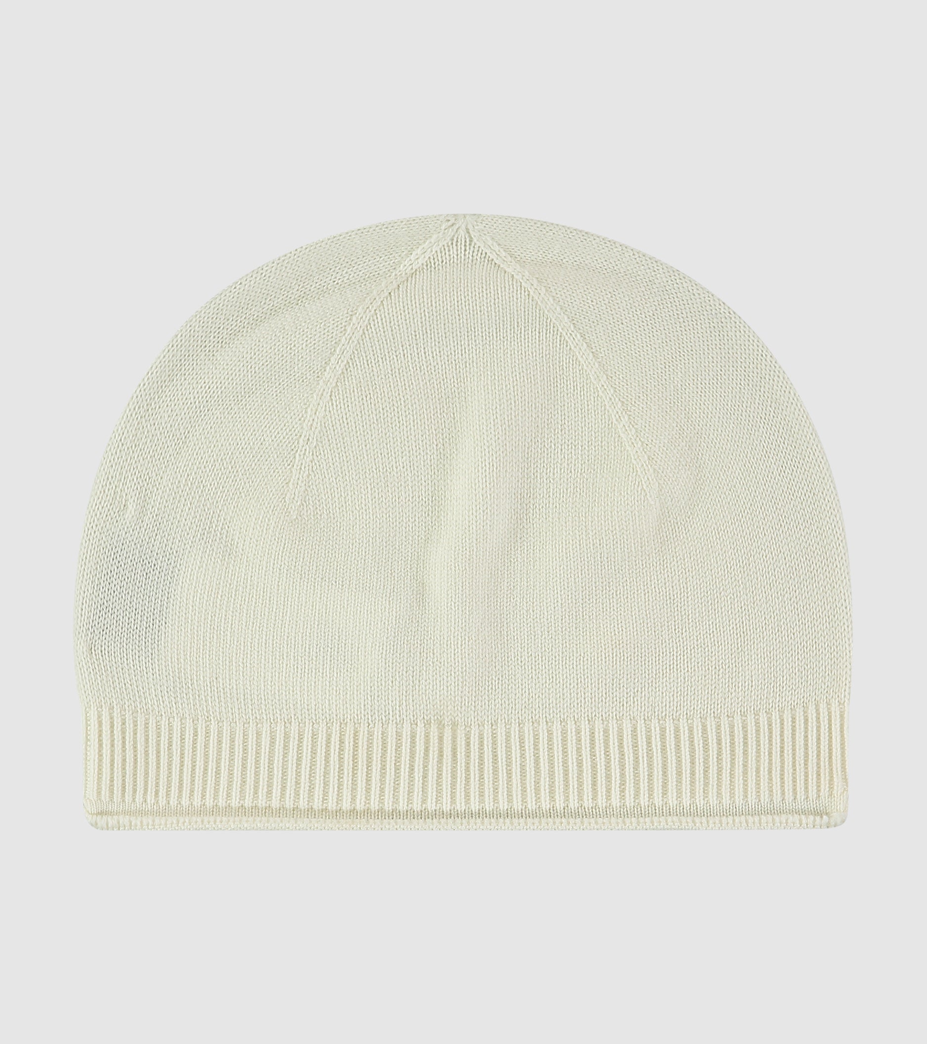 Berretto beanie in lana a costine
