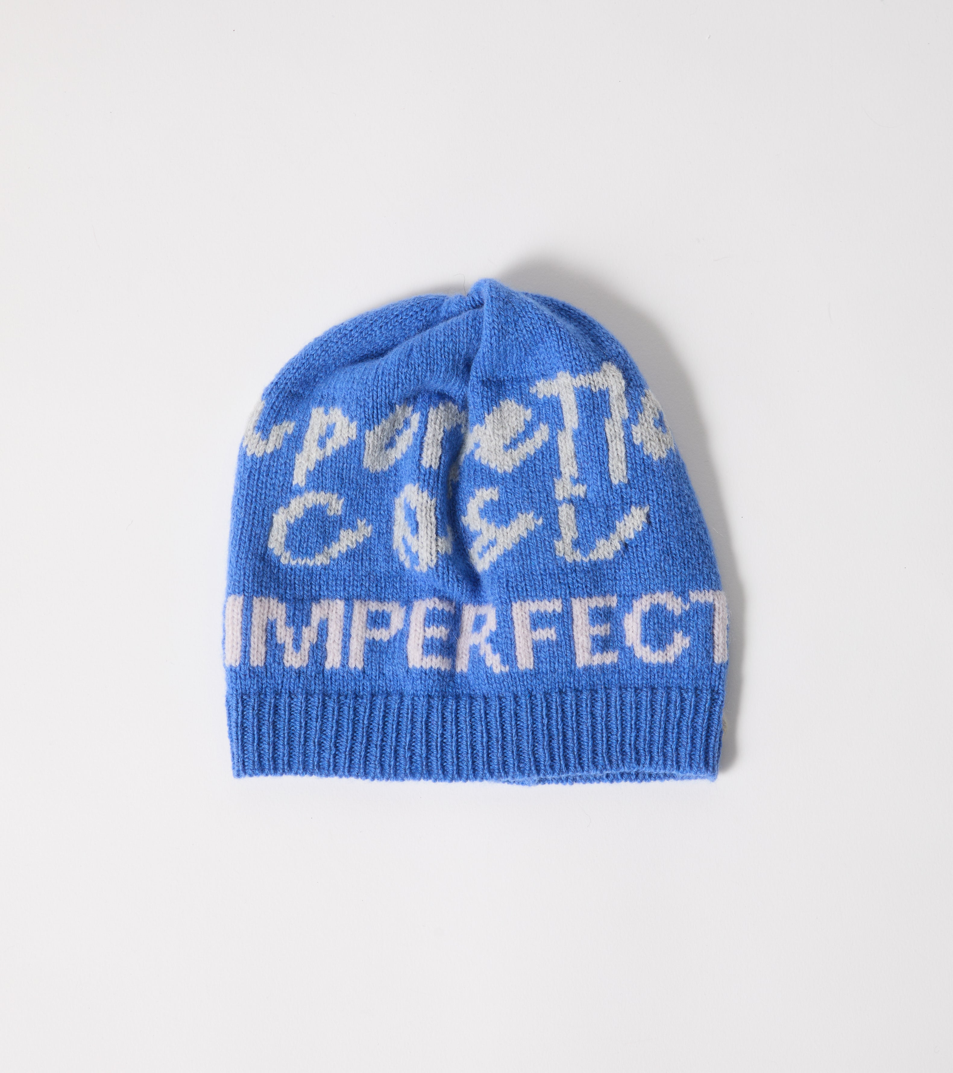 Berretto beanie in lana con lettering