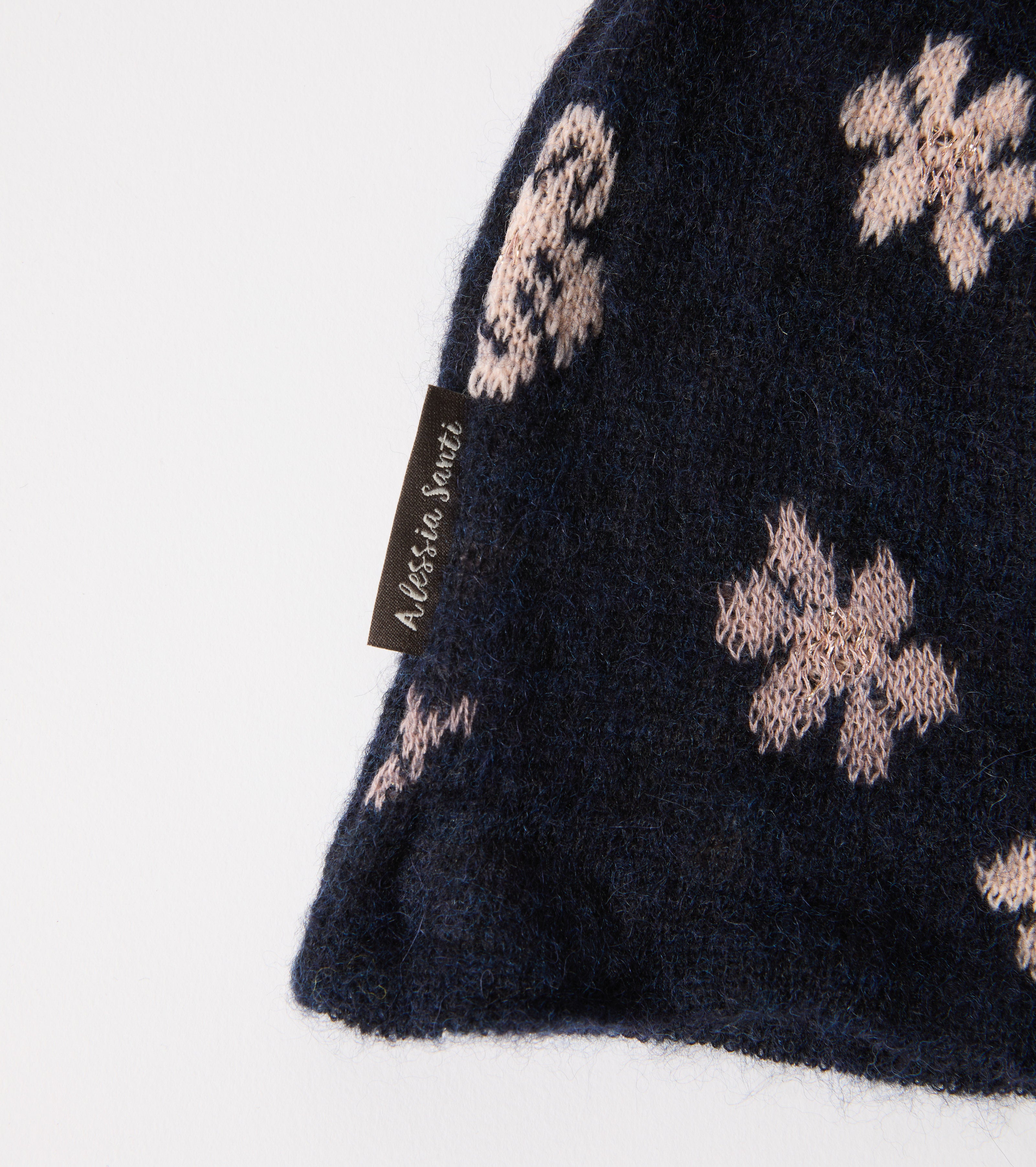 Berretto beanie in lana jacquard
