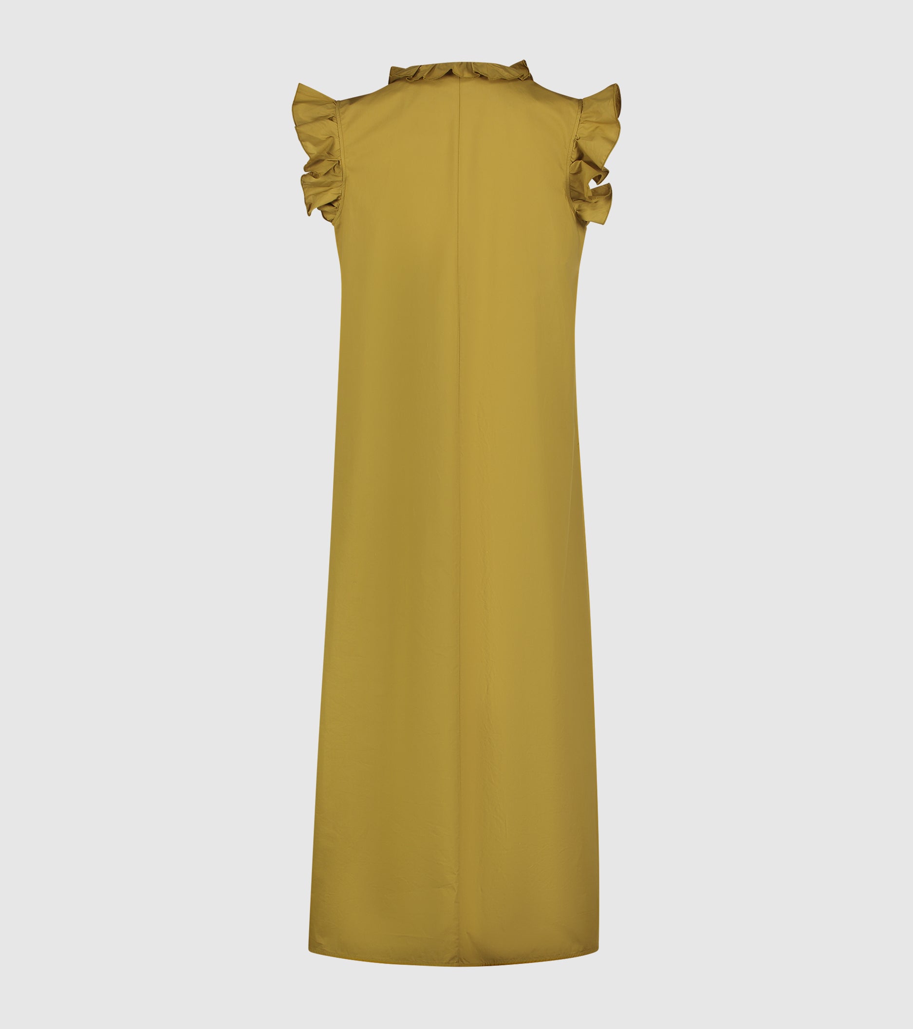 Poplin dress with evo ruffles