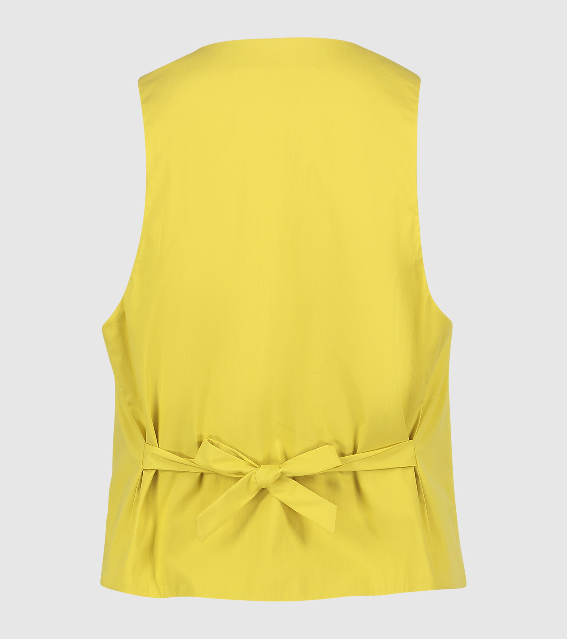 Gilet con bottoni e scollo a V olio