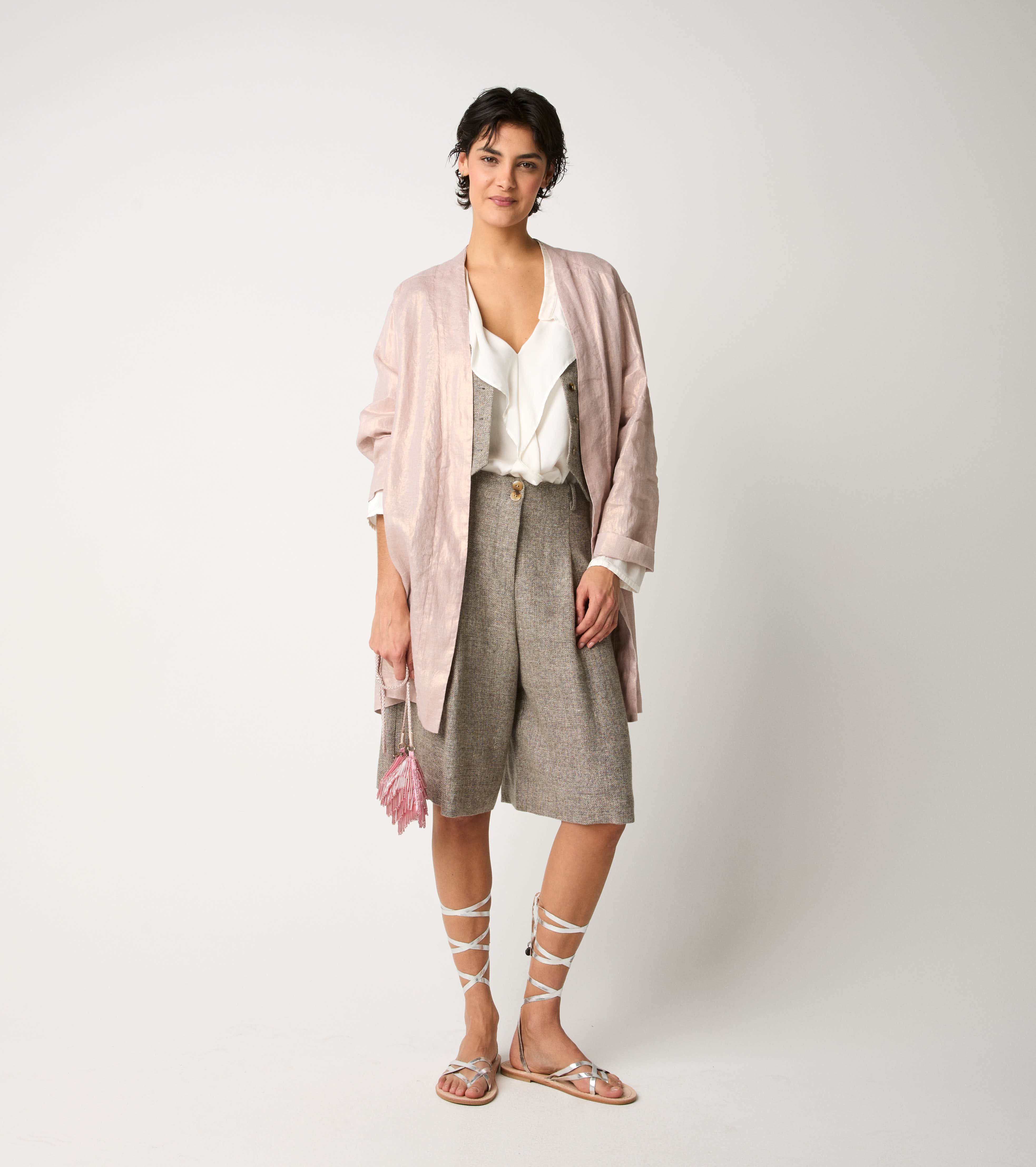 Giacca kimono con maniche lunghe ombra