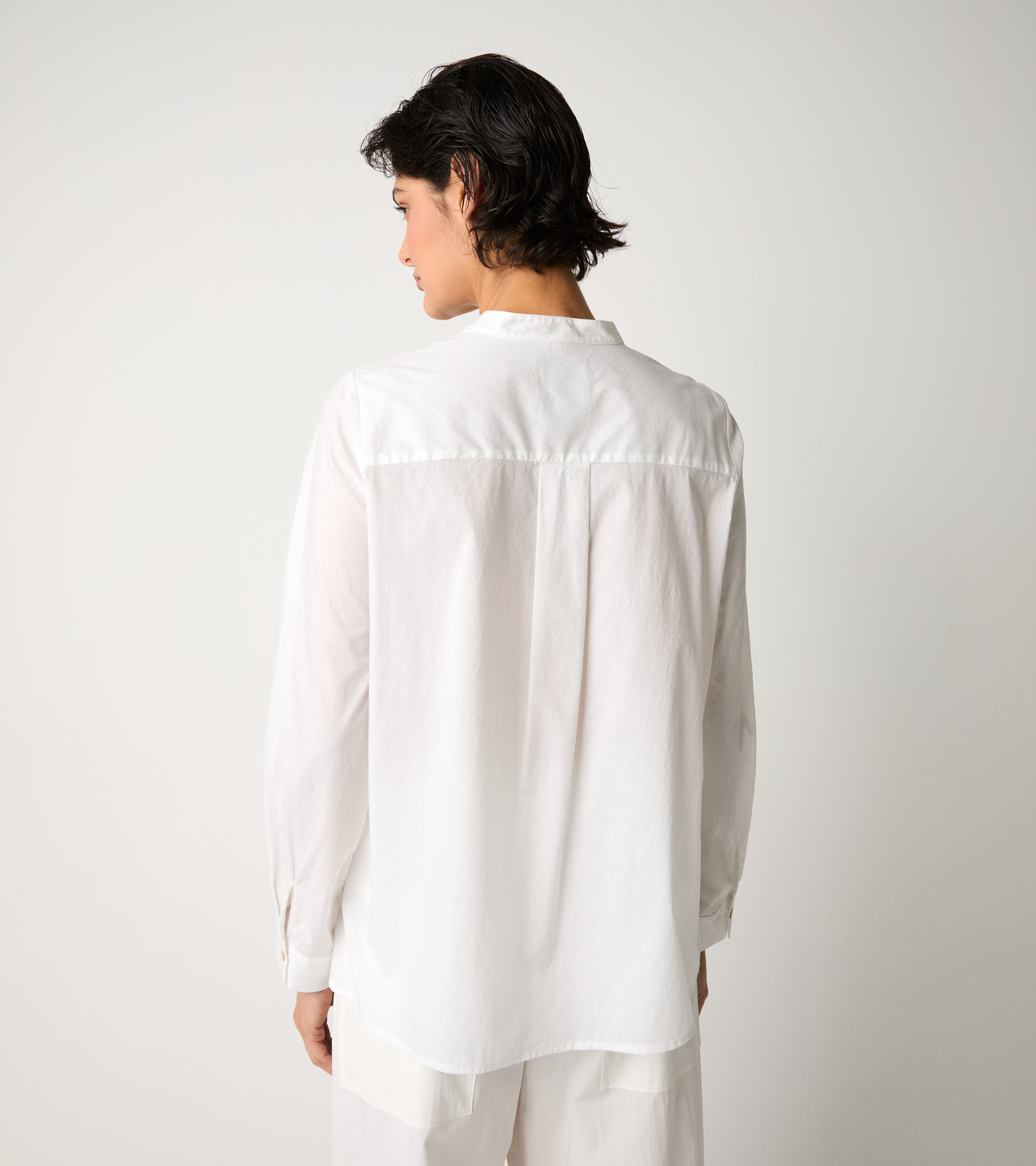 Camicia con taschino bianco