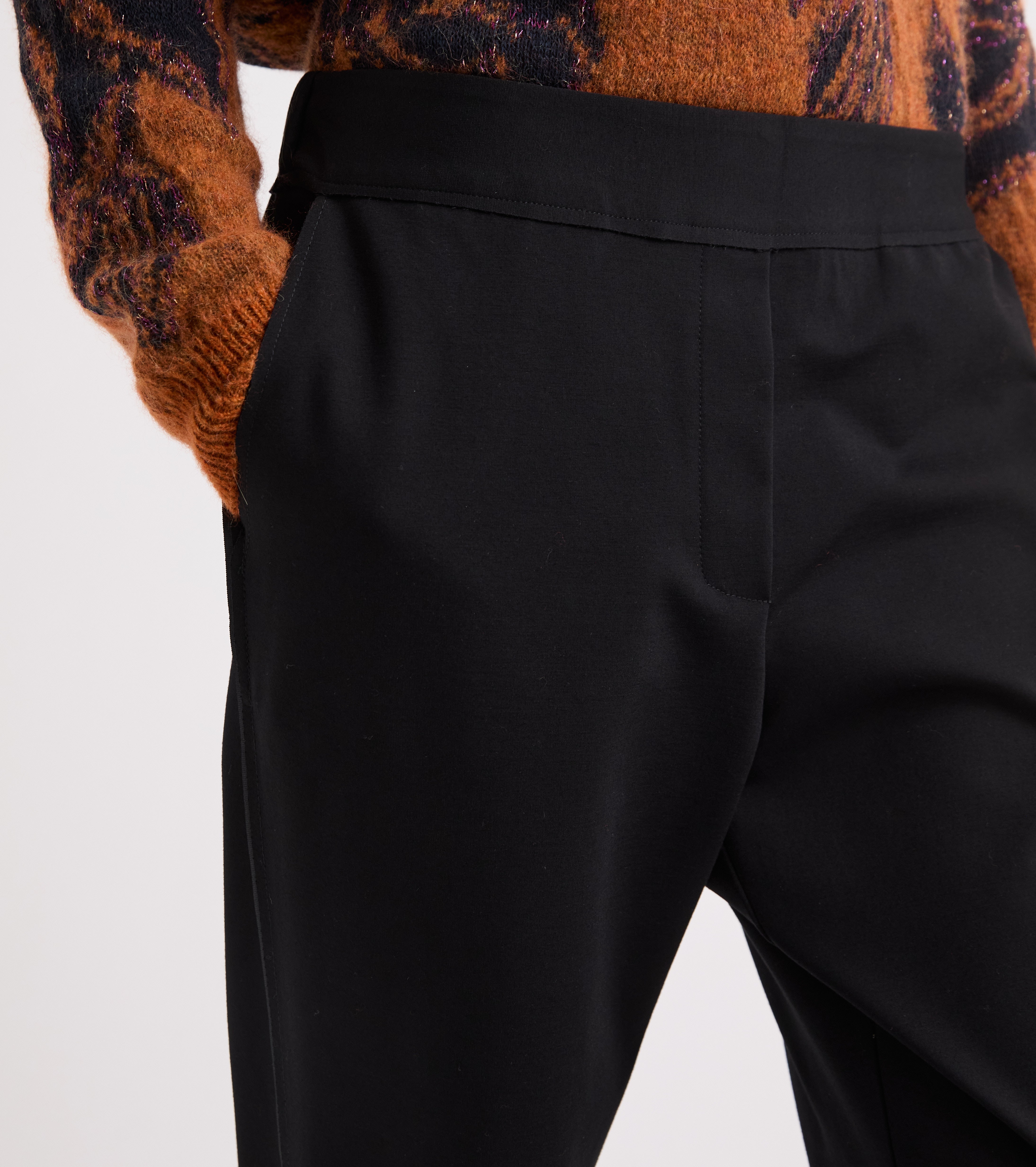 Pantaloni stretch con tasche navy