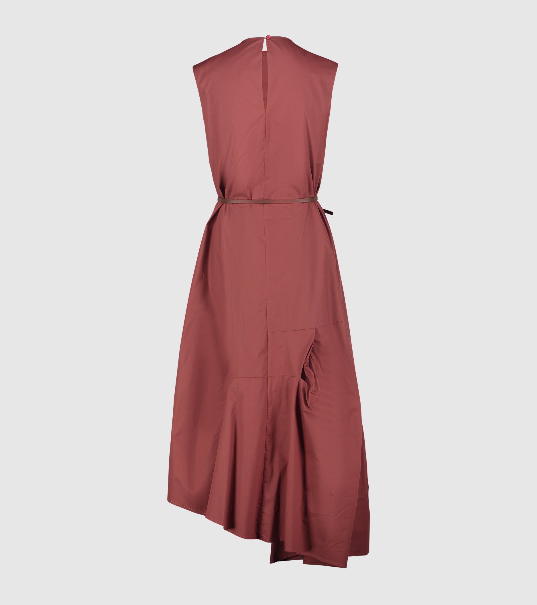 Long dress with marmalade lap neck