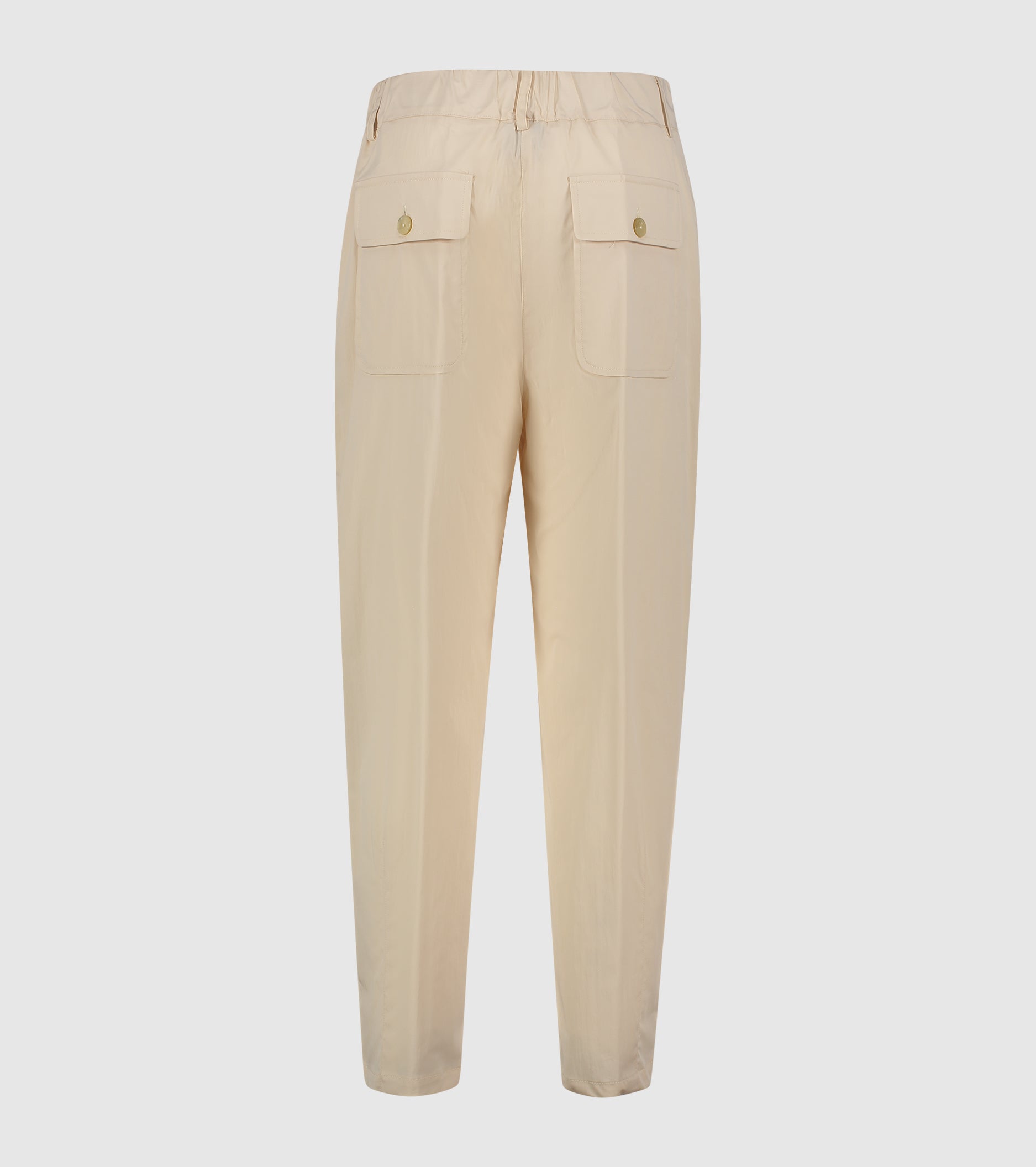 Pantaloni cropped in cotone stretch wine
