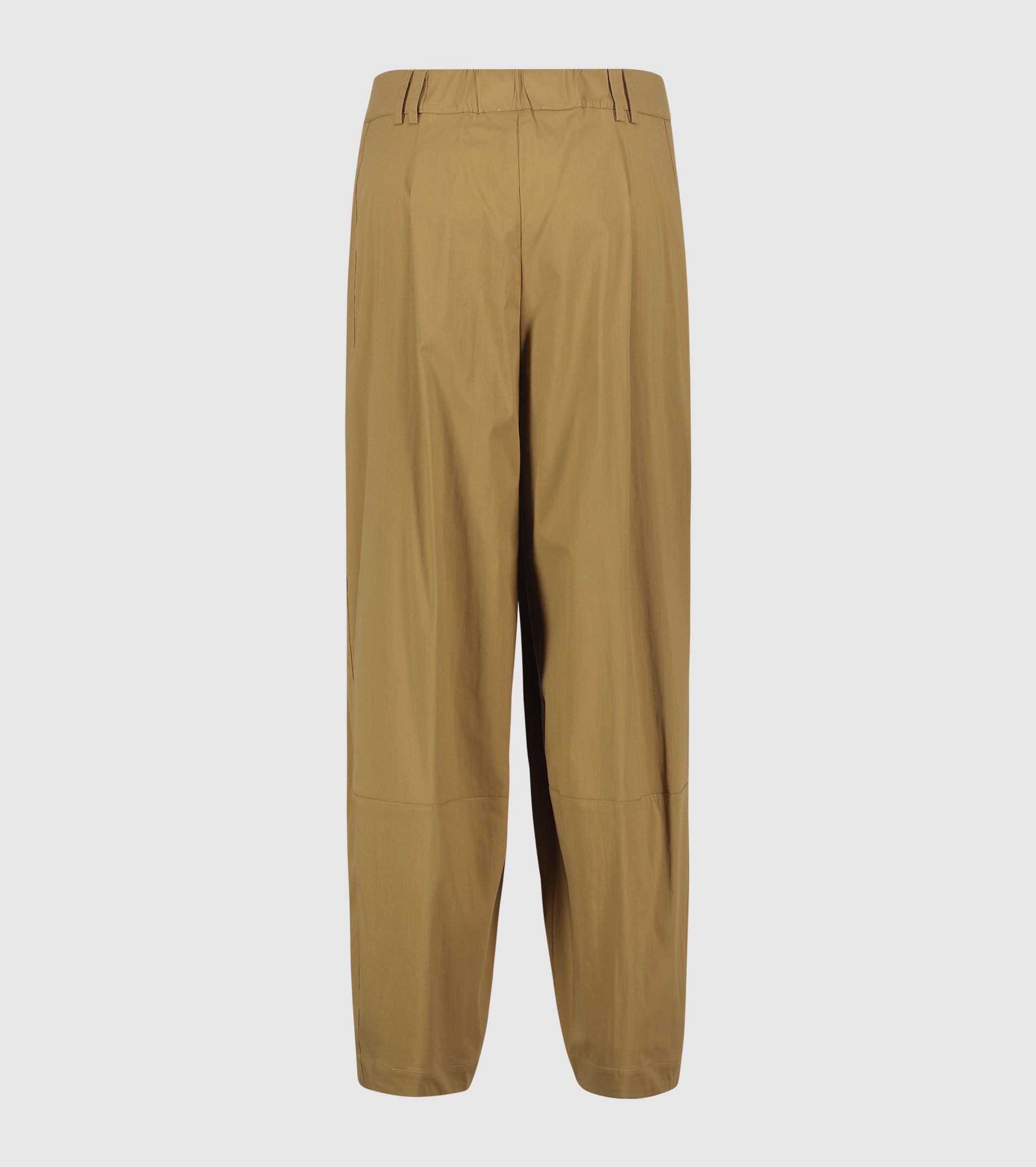 Stretch cotton ermine cropped trousers