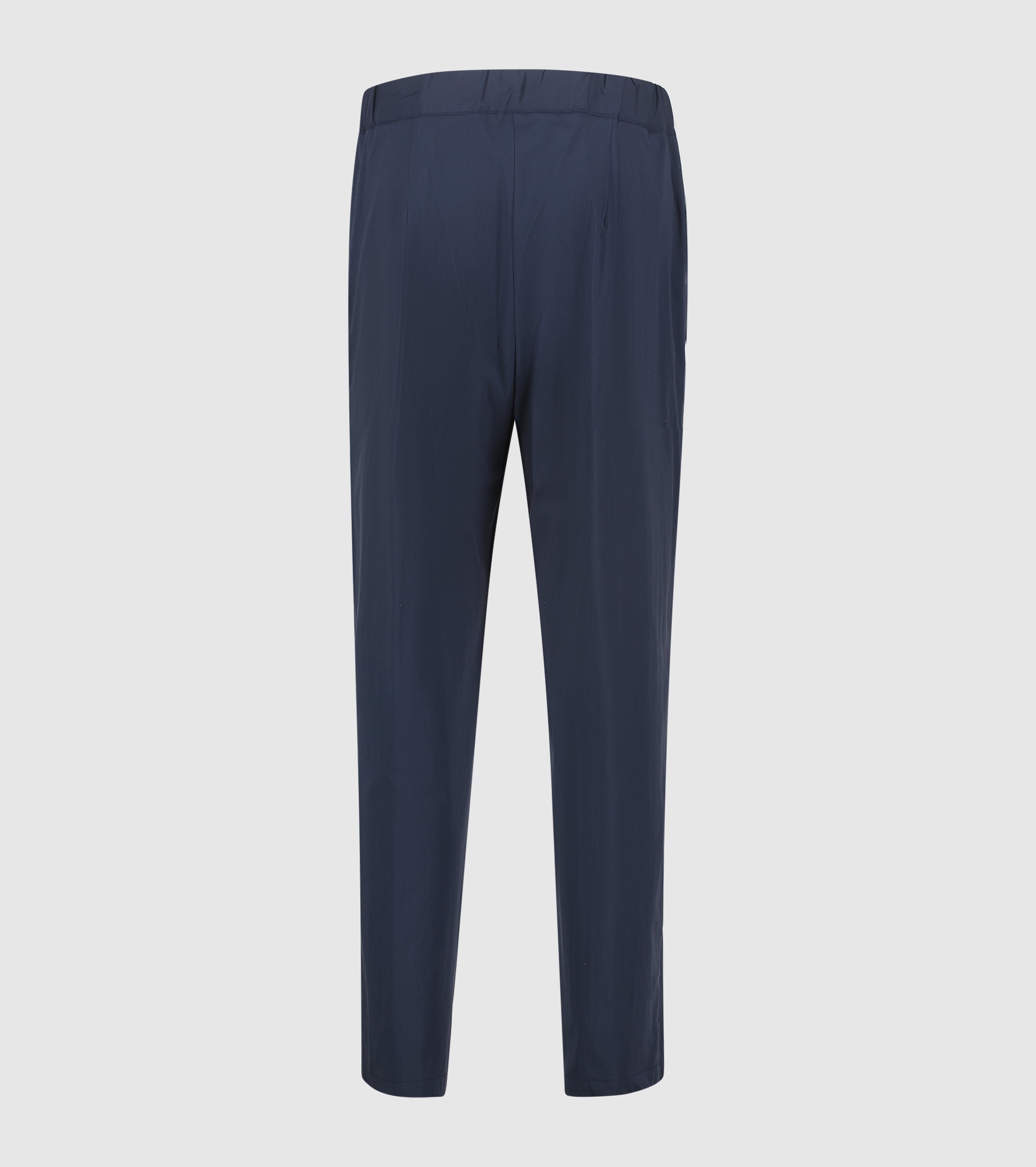 Pantaloni cropped a vita alta blu