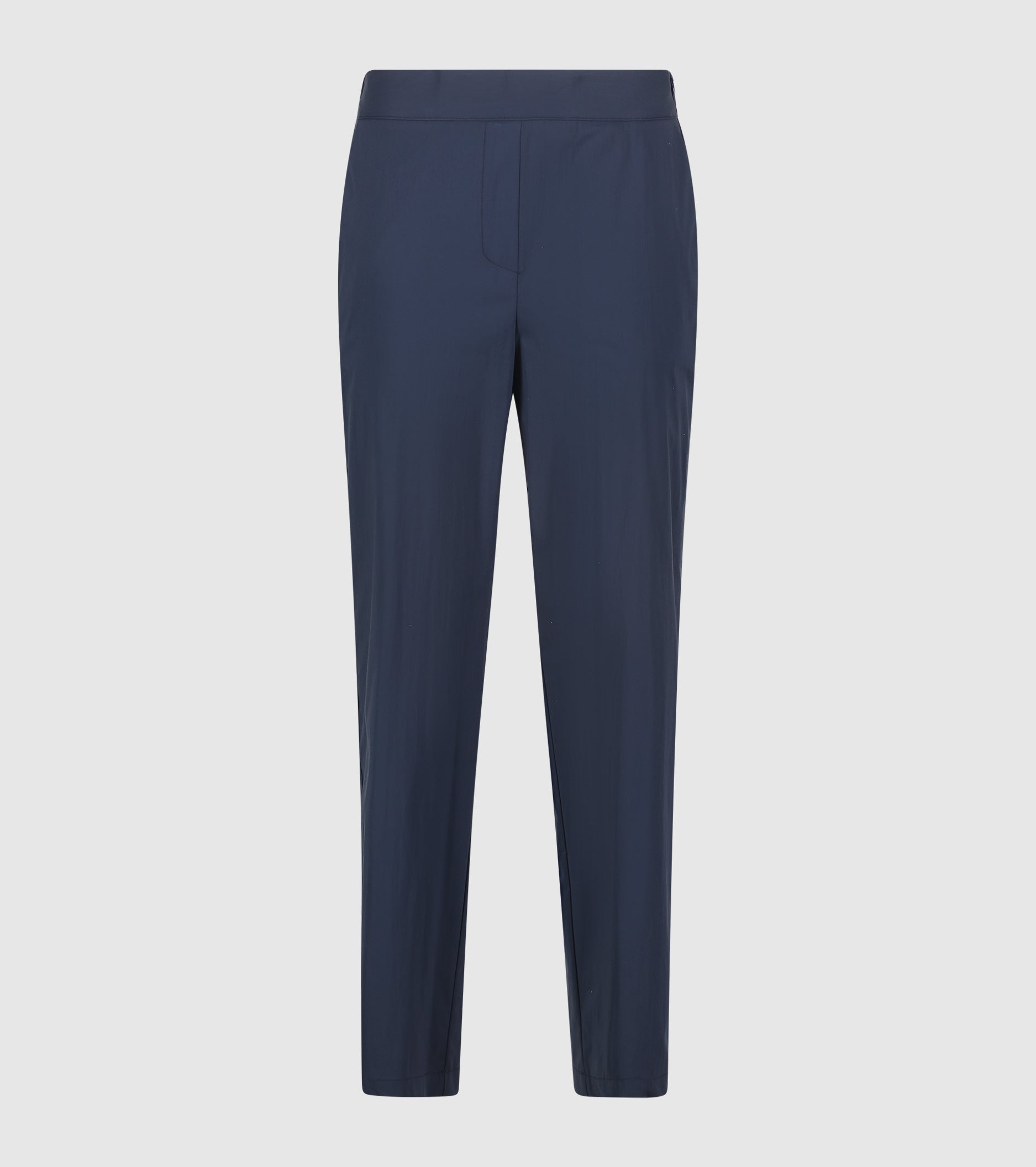 Pantaloni in cotone con elastico blu