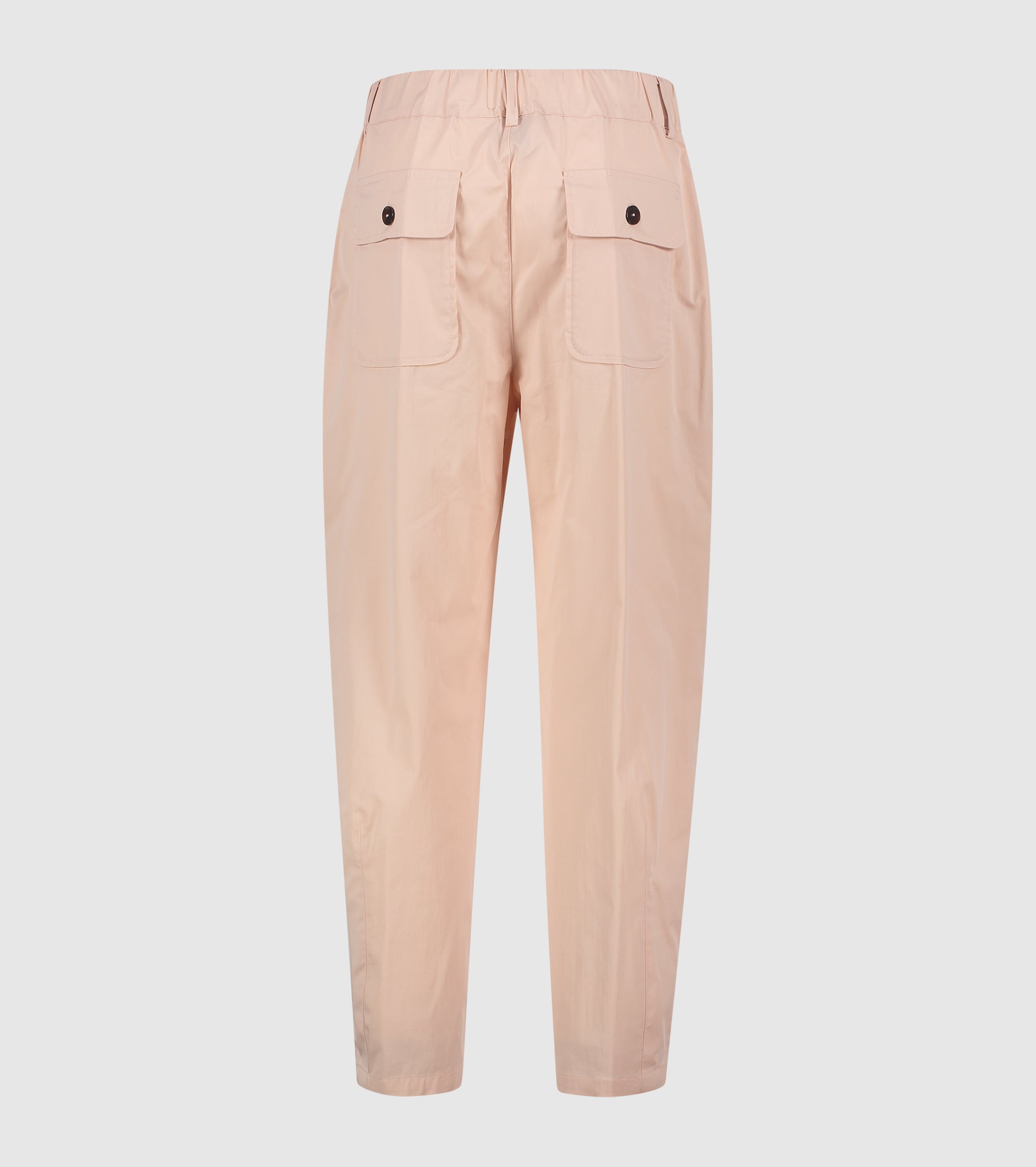 Pantaloni cropped a vita alta blush