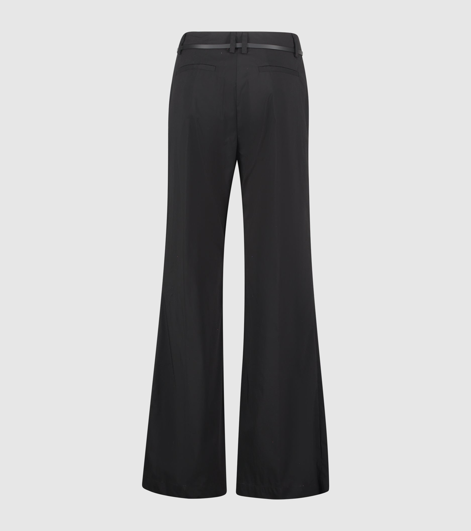 Pantaloni in cotone con cintura nero