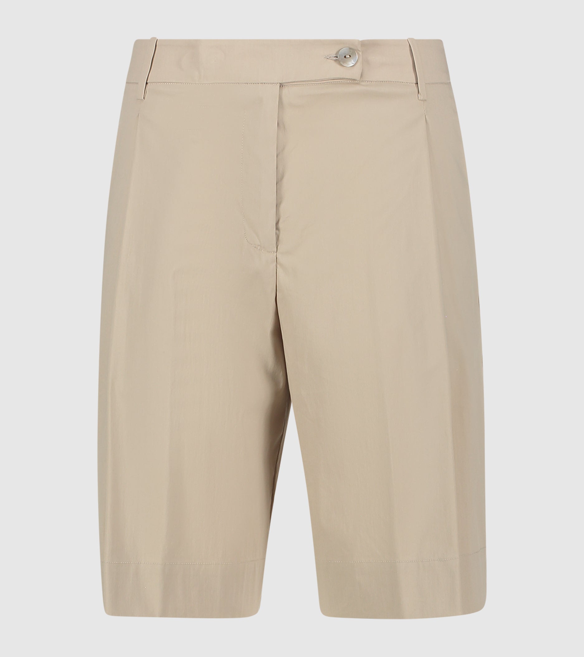 Bermuda in cotone con pinces gres